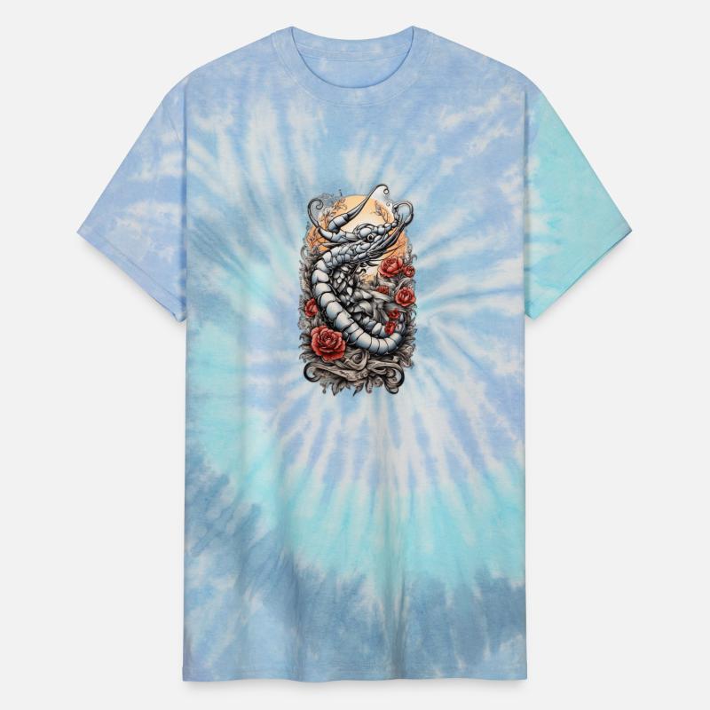 "Monochrome Shrimp Flash: Classic Sailor Jerry St