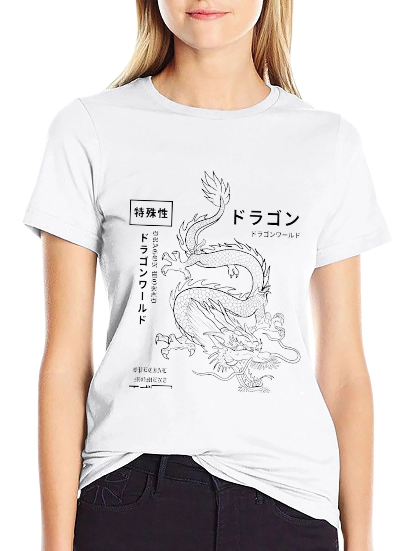 Dragon Graphic Tee - Japanese Style
