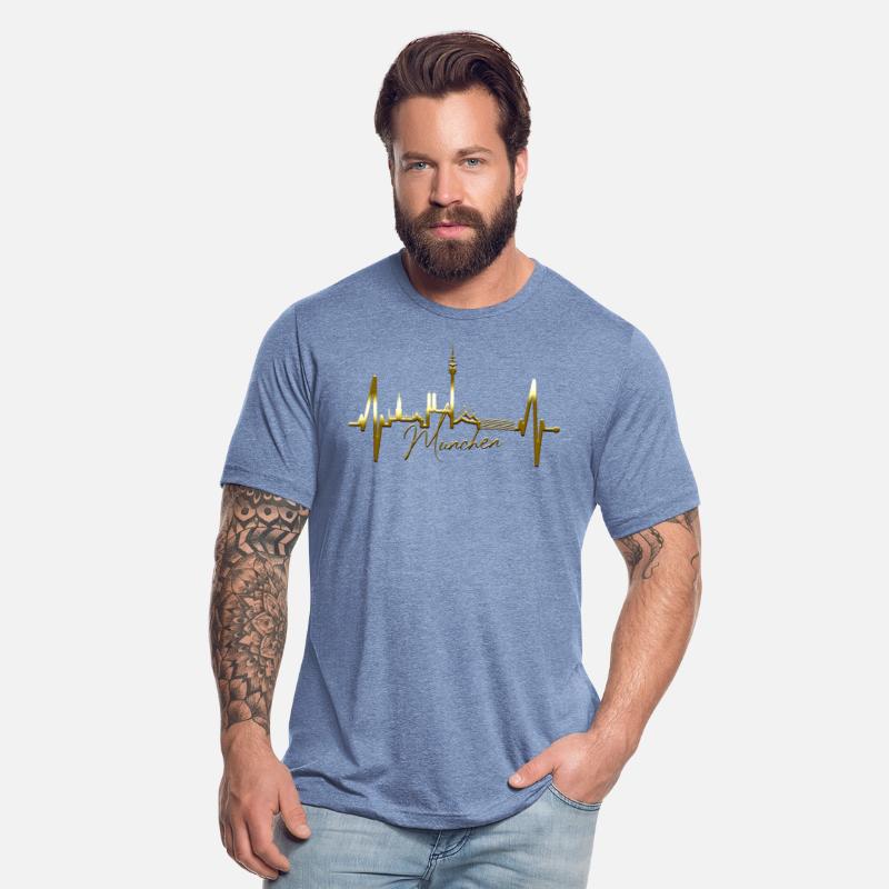 Munich Skyline Heartbeat Bavarian Oktoberfest Gift
