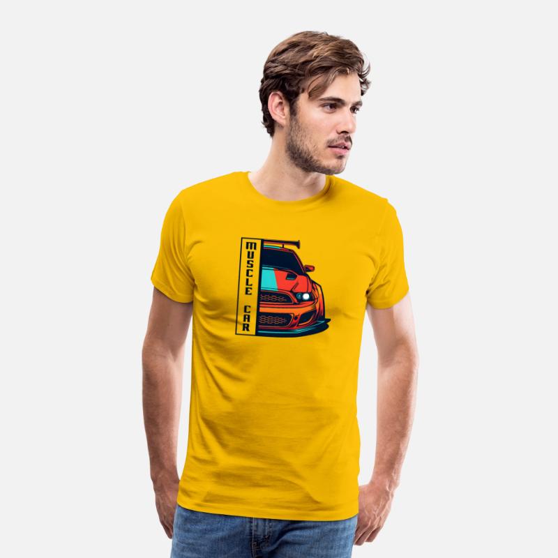 Muscle Car US Shirt Modern Muscle Car Man Children