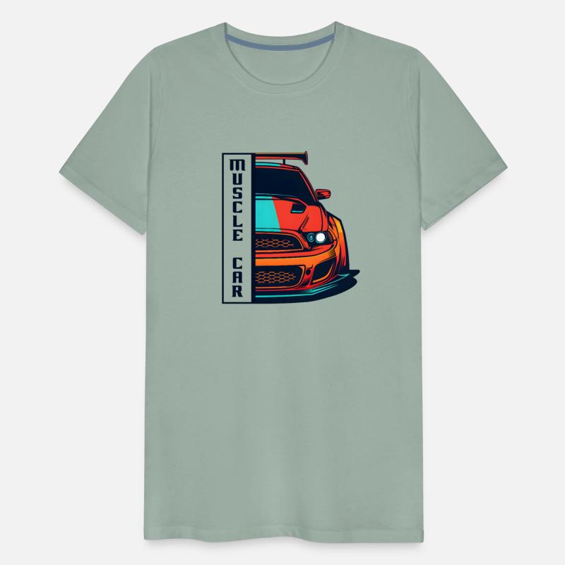 Muscle Car US Shirt Modern Muscle Car Man Children