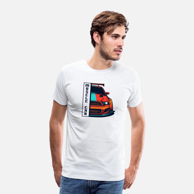 Muscle Car US Shirt Modern Muscle Car Man Children