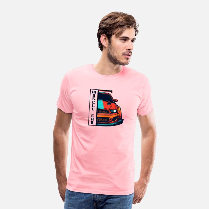 Muscle Car US Shirt Modern Muscle Car Man Children