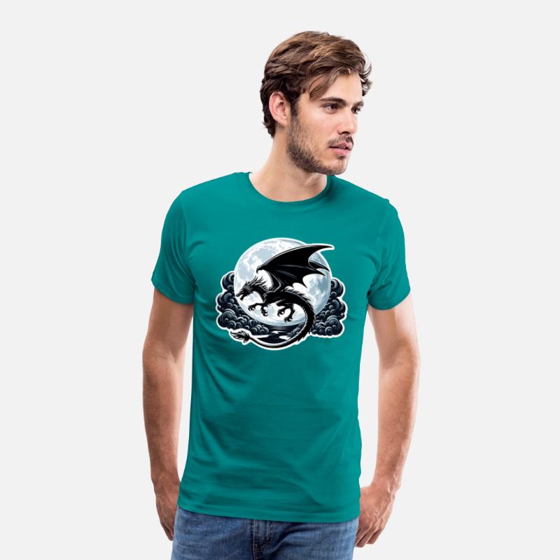 Mystical Dragon Silhouette