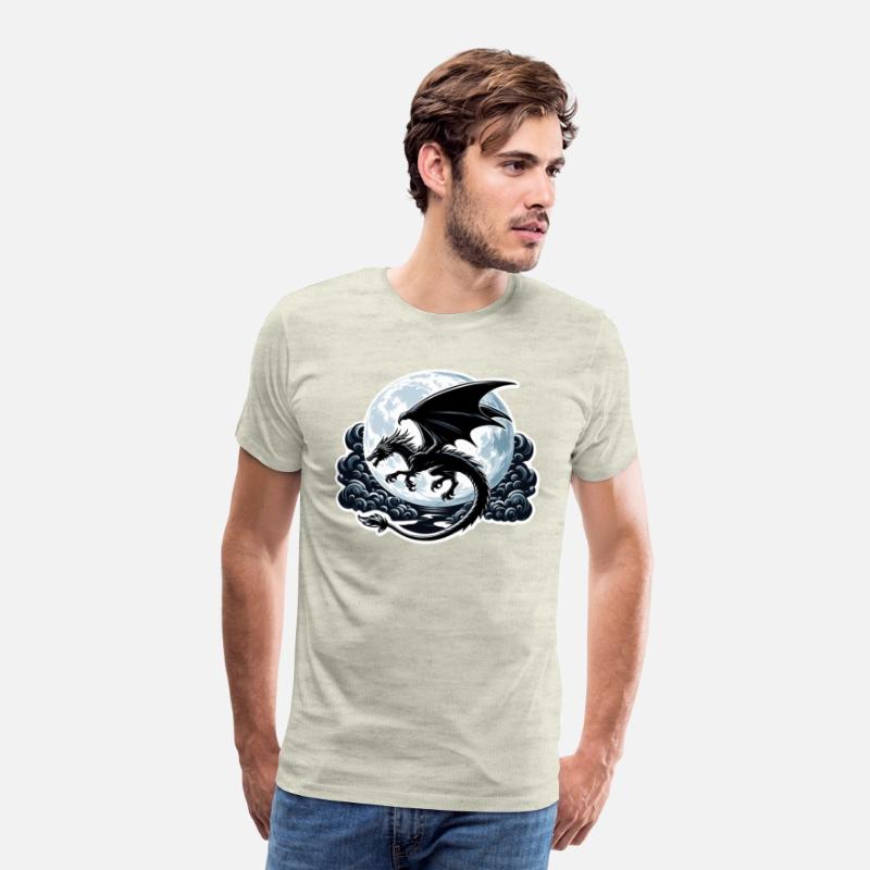 Mystical Dragon Silhouette
