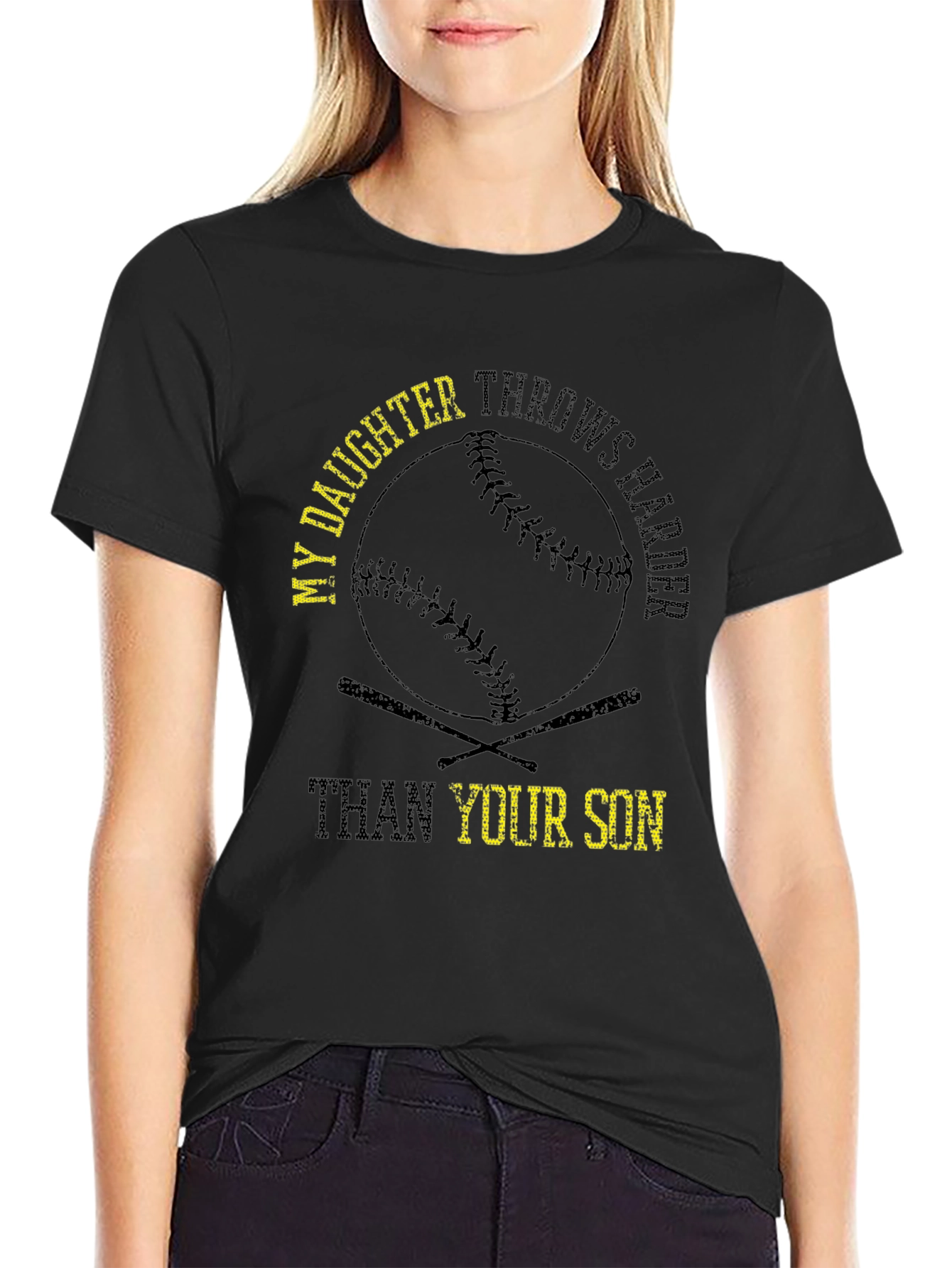 My Daughter Throws Harder T-Shirt