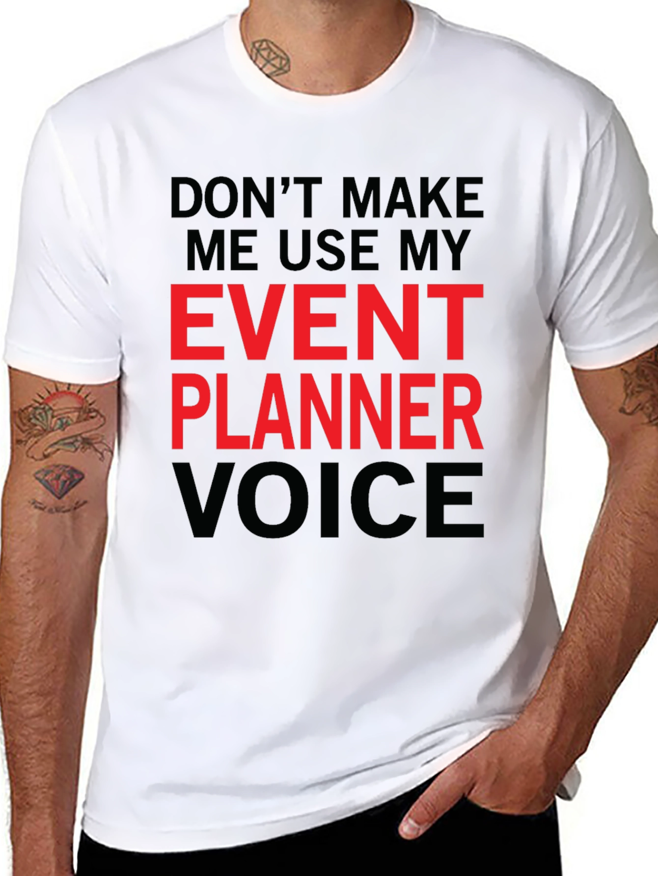Event Planner Voice Graphic Tee - Funny Occupation T-Shirt