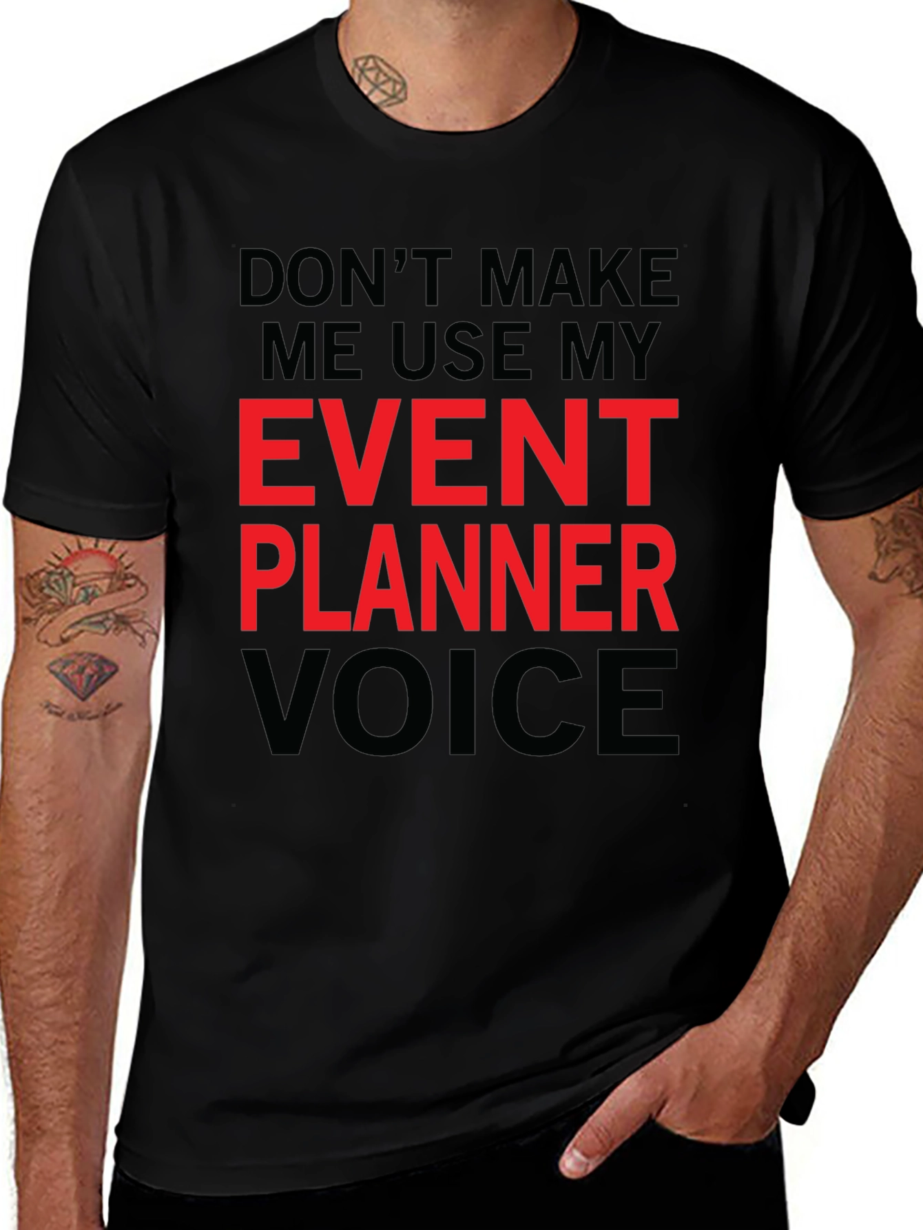 Event Planner Voice Graphic Tee - Funny Occupation T-Shirt