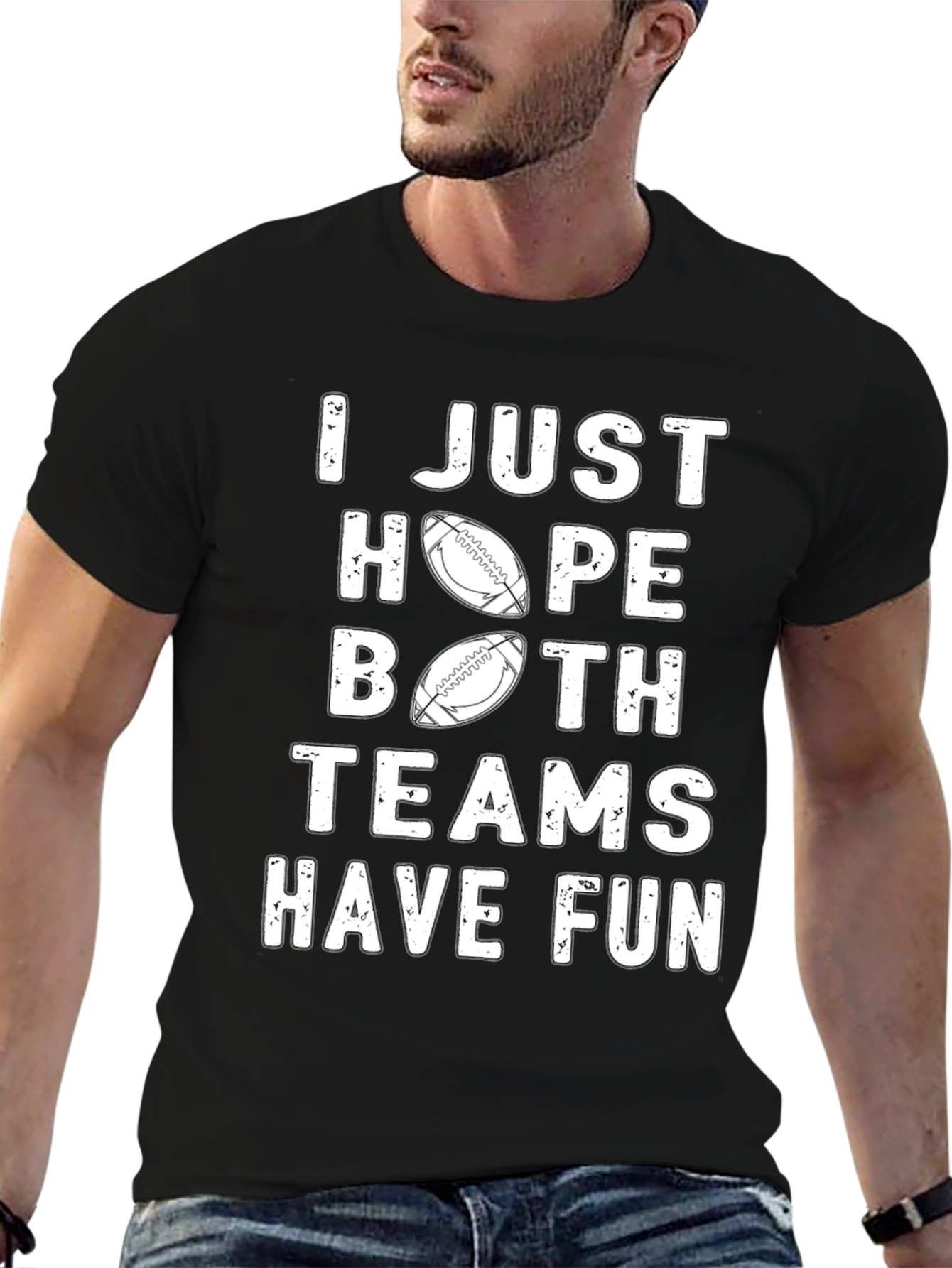 Football Teams Fun Graphic T-Shirt