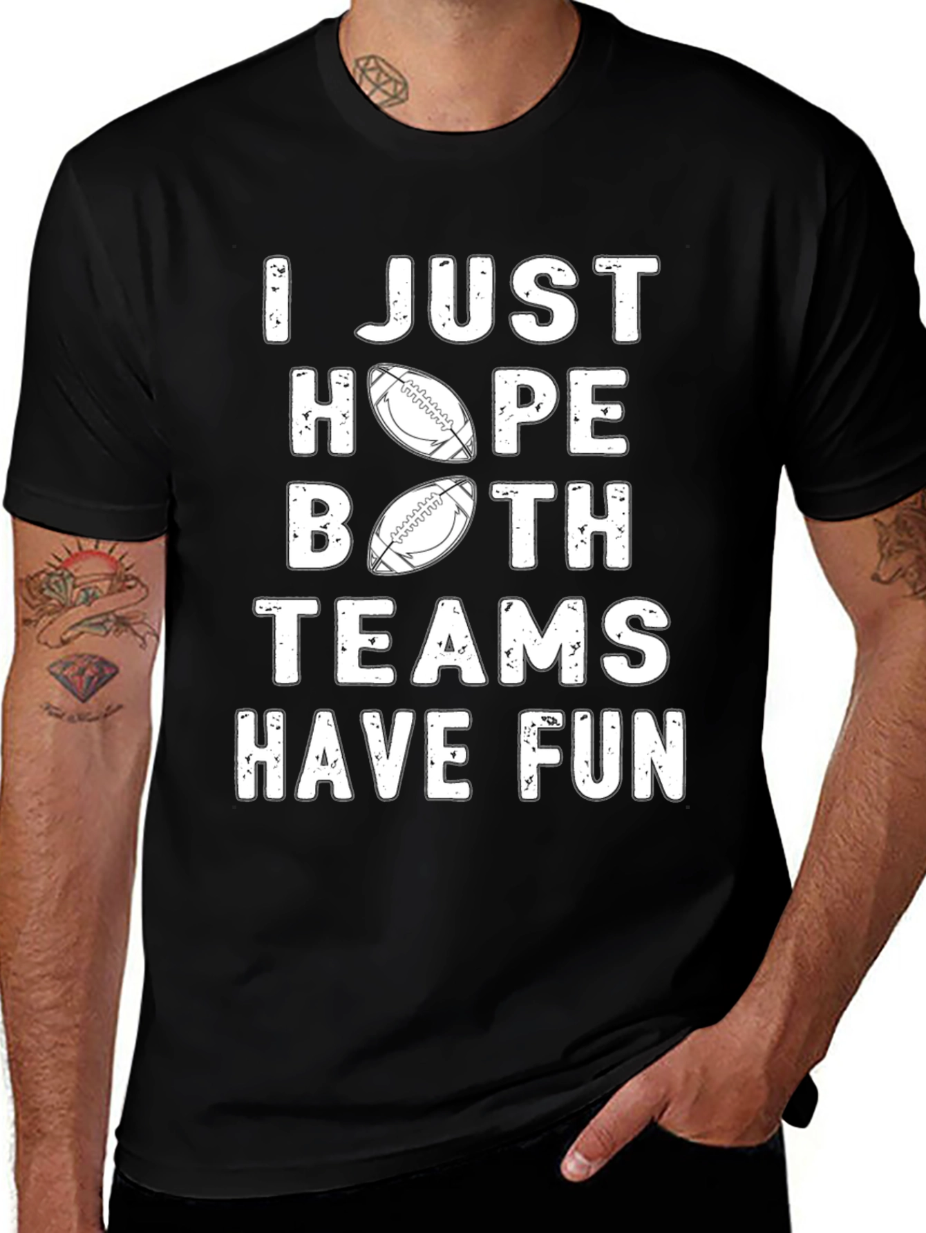 Football Teams Fun Graphic T-Shirt