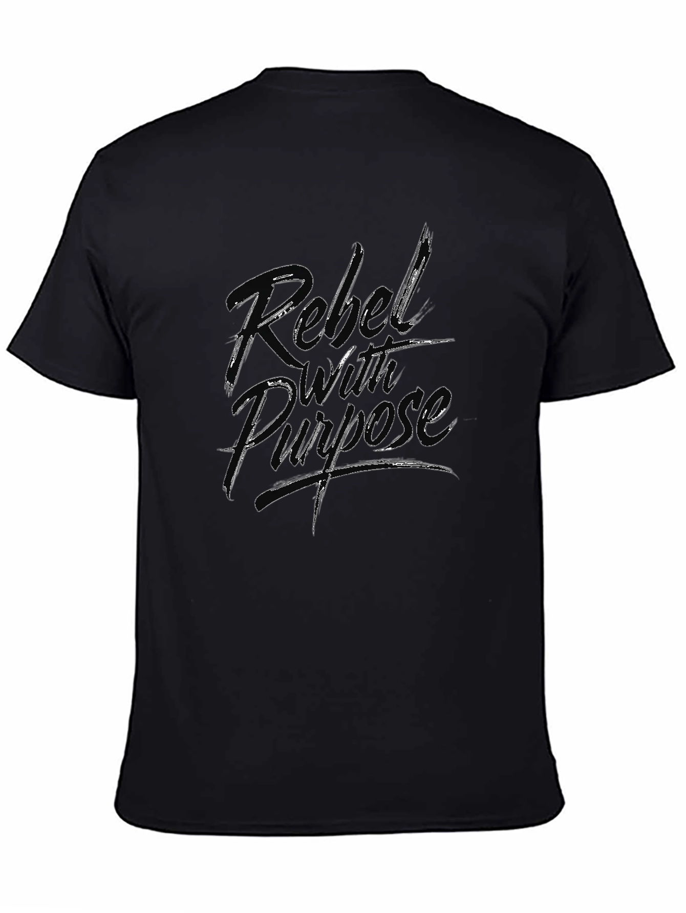 Rebel with Purpose Graphic T-Shirt - Black