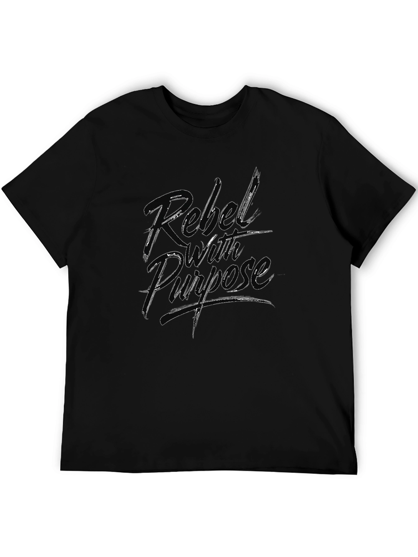 Rebel with Purpose Graphic T-Shirt - Black