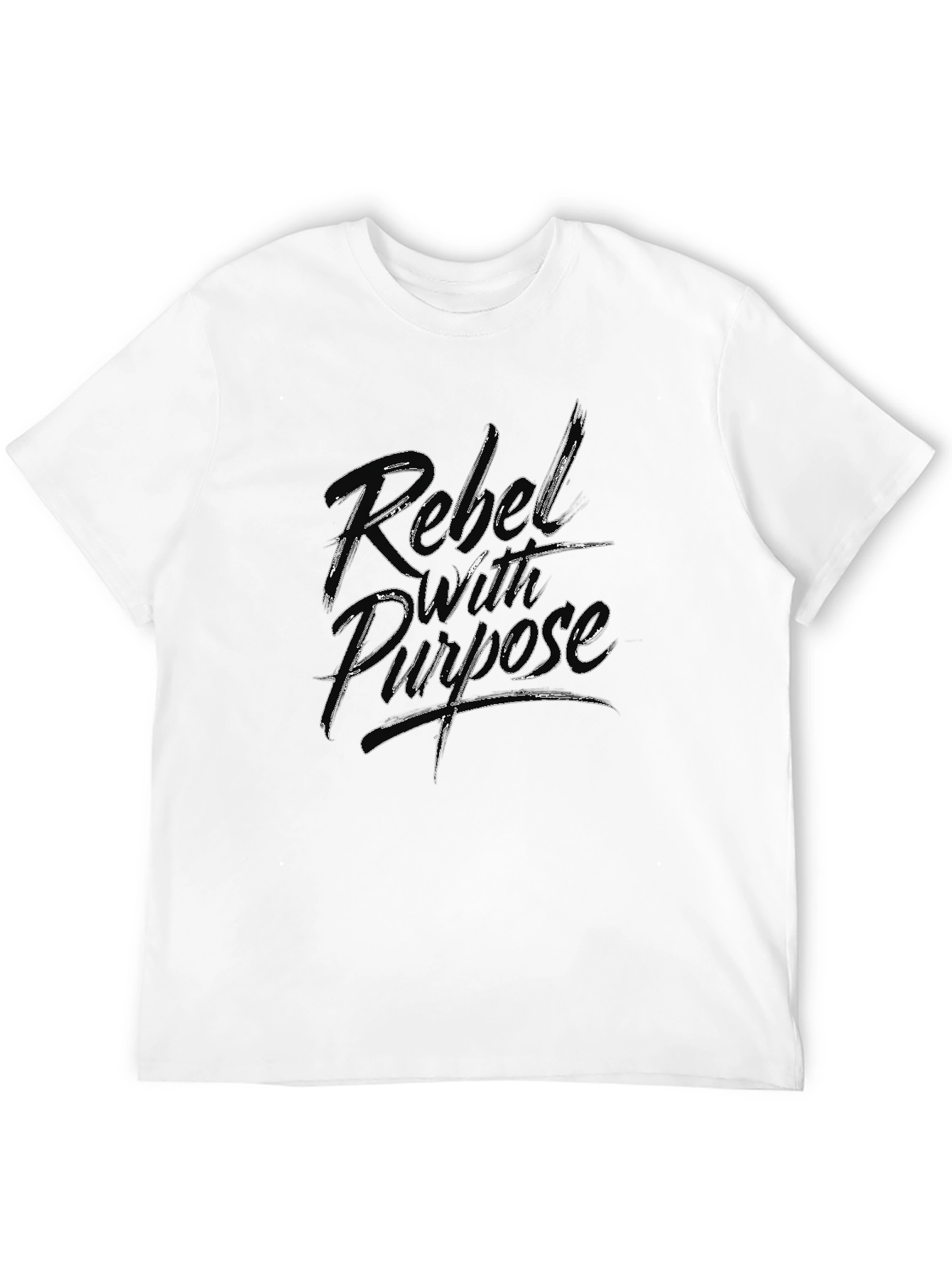 Rebel with Purpose Graphic T-Shirt - Black
