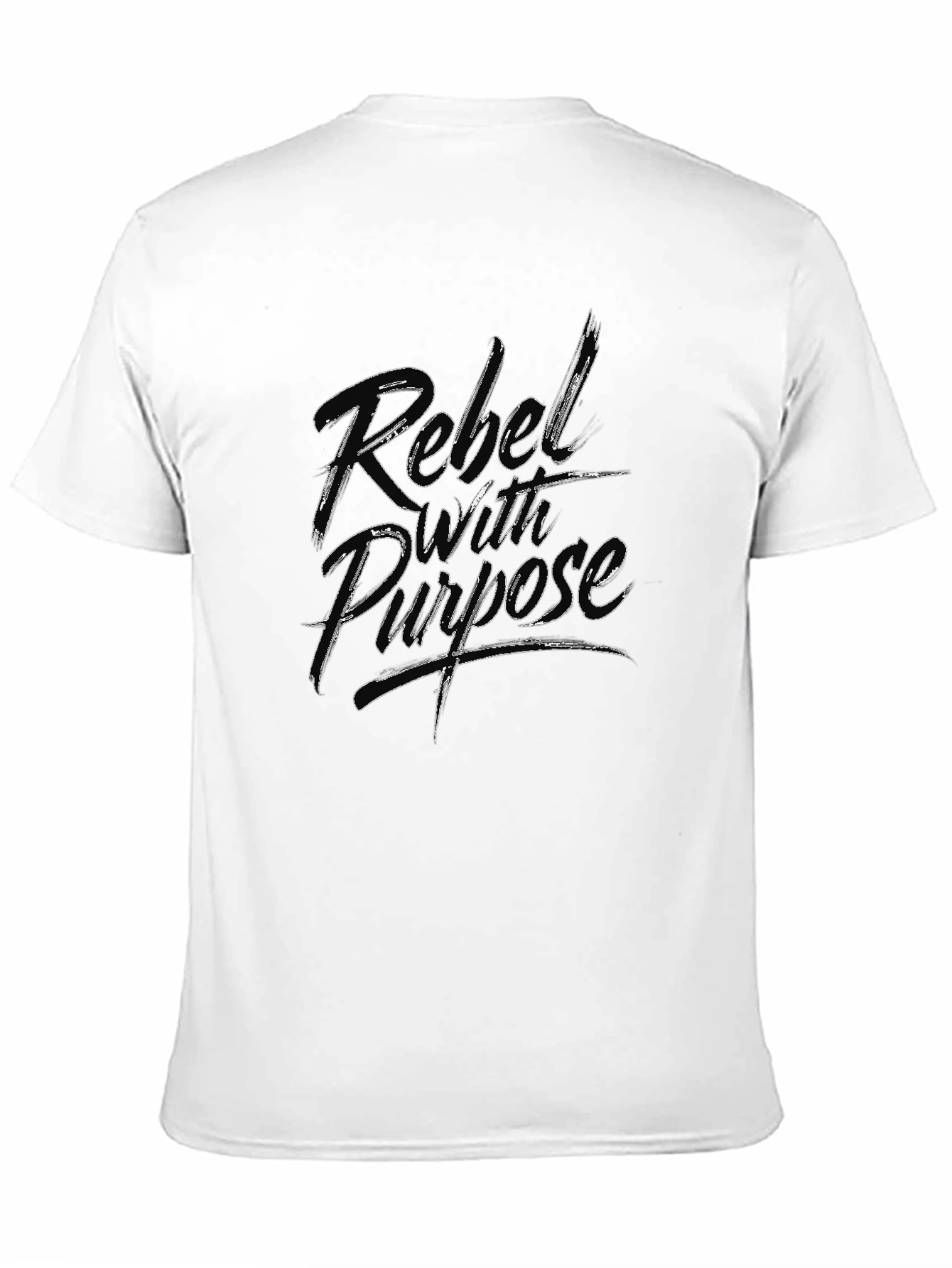 Rebel with Purpose Graphic T-Shirt - Black