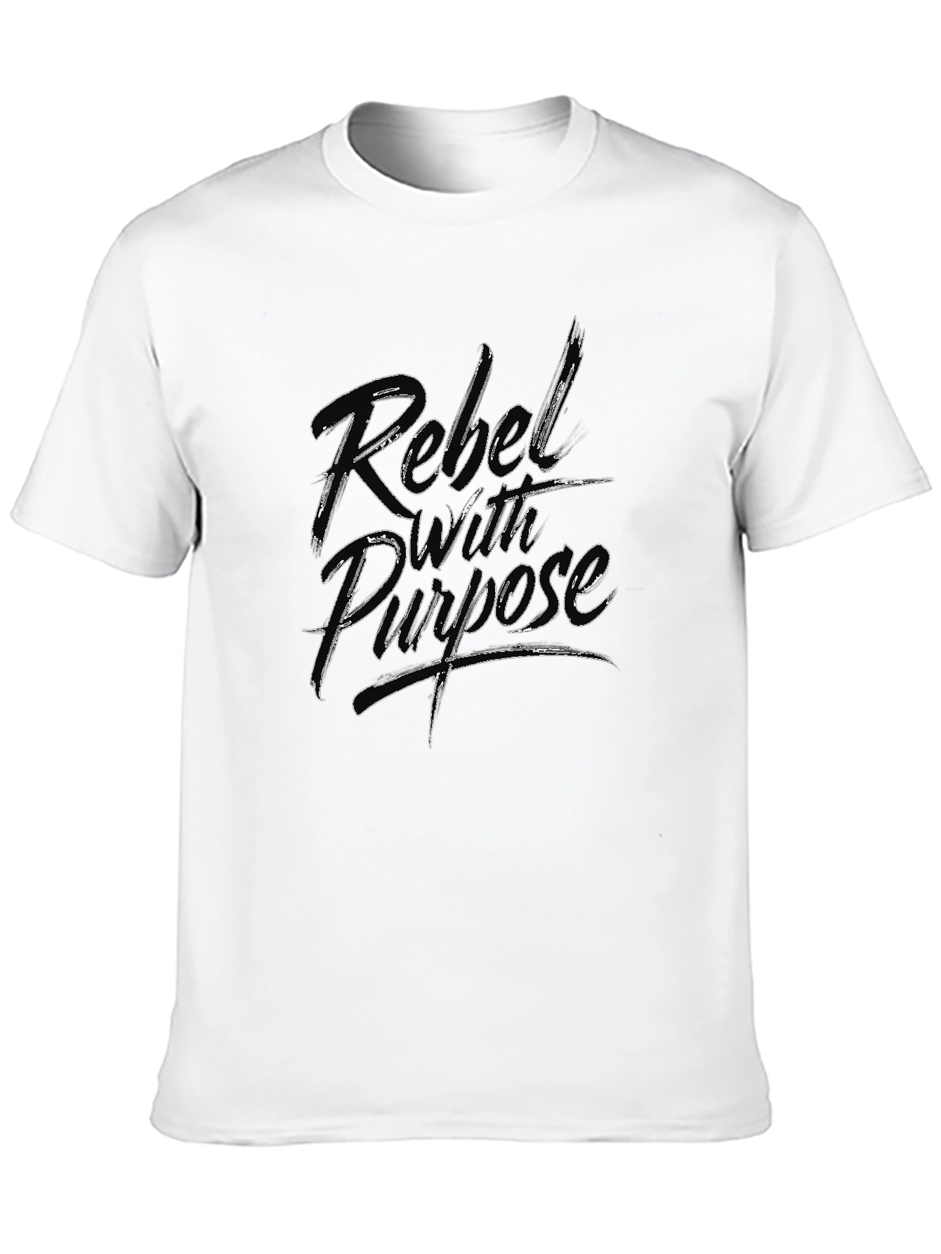 Rebel with Purpose Graphic T-Shirt - Black