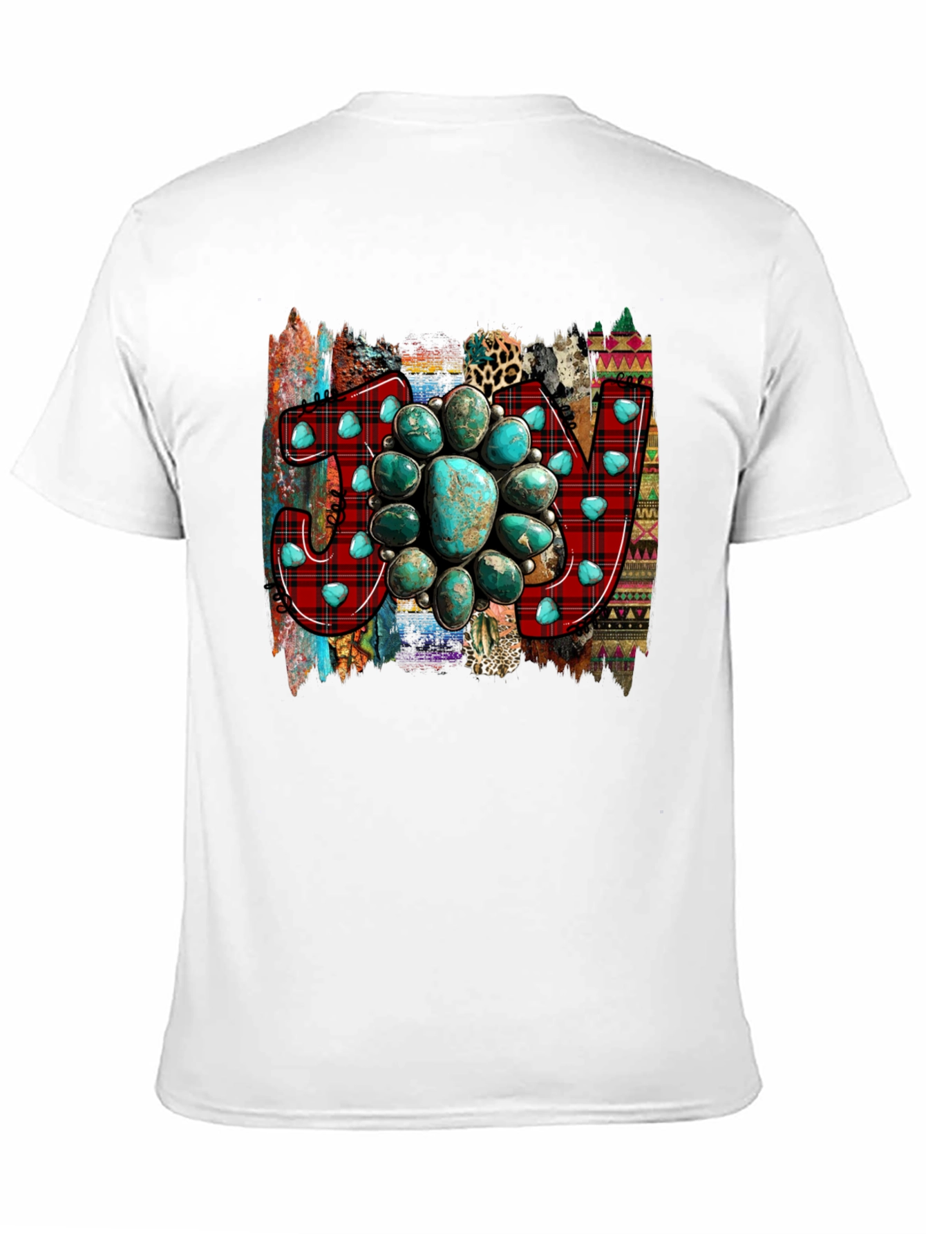 Turquoise JOY Graphic Tee - Western Style