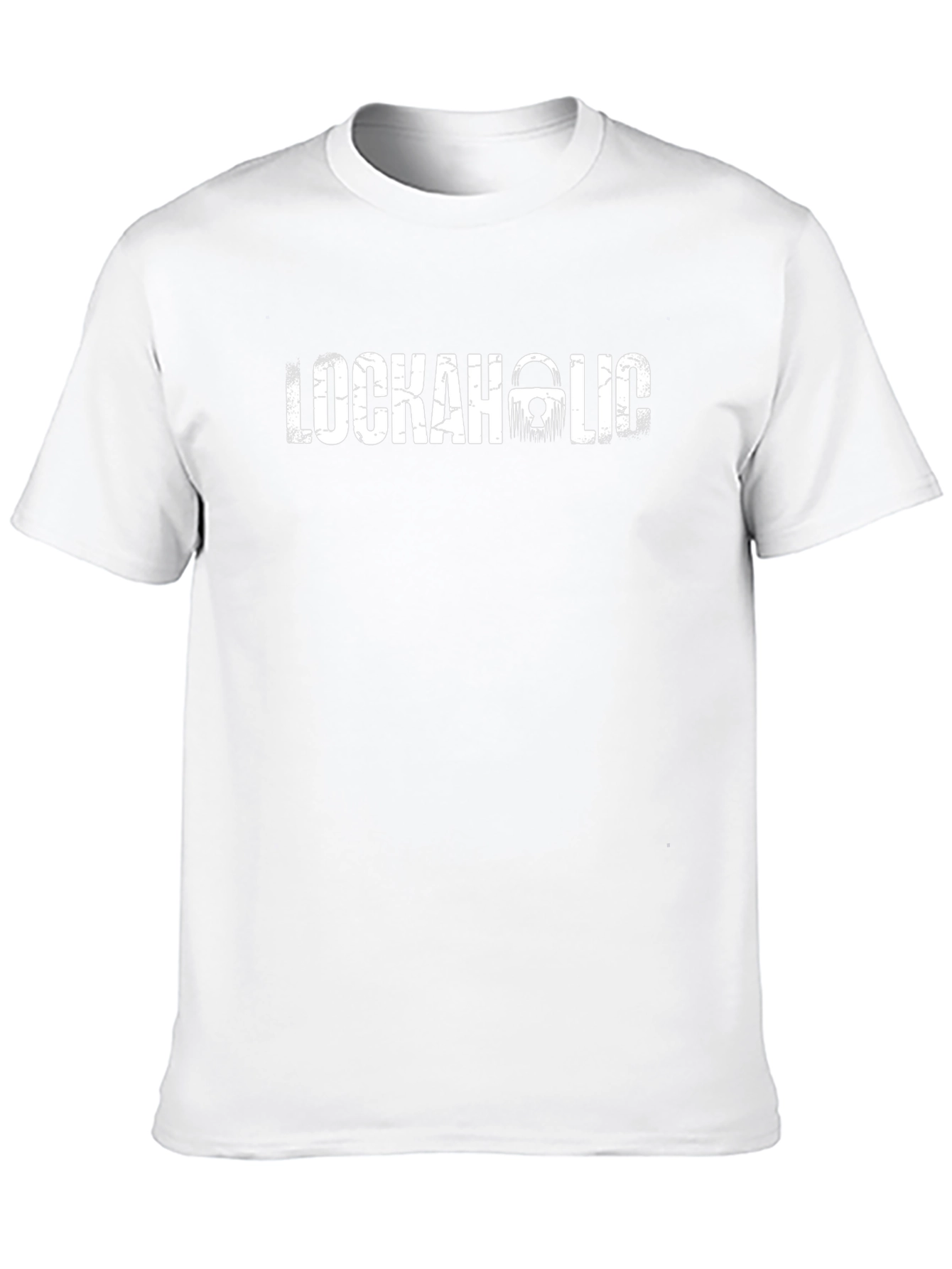 Lockaholic Graphic Tee - Black Cotton T-Shirt