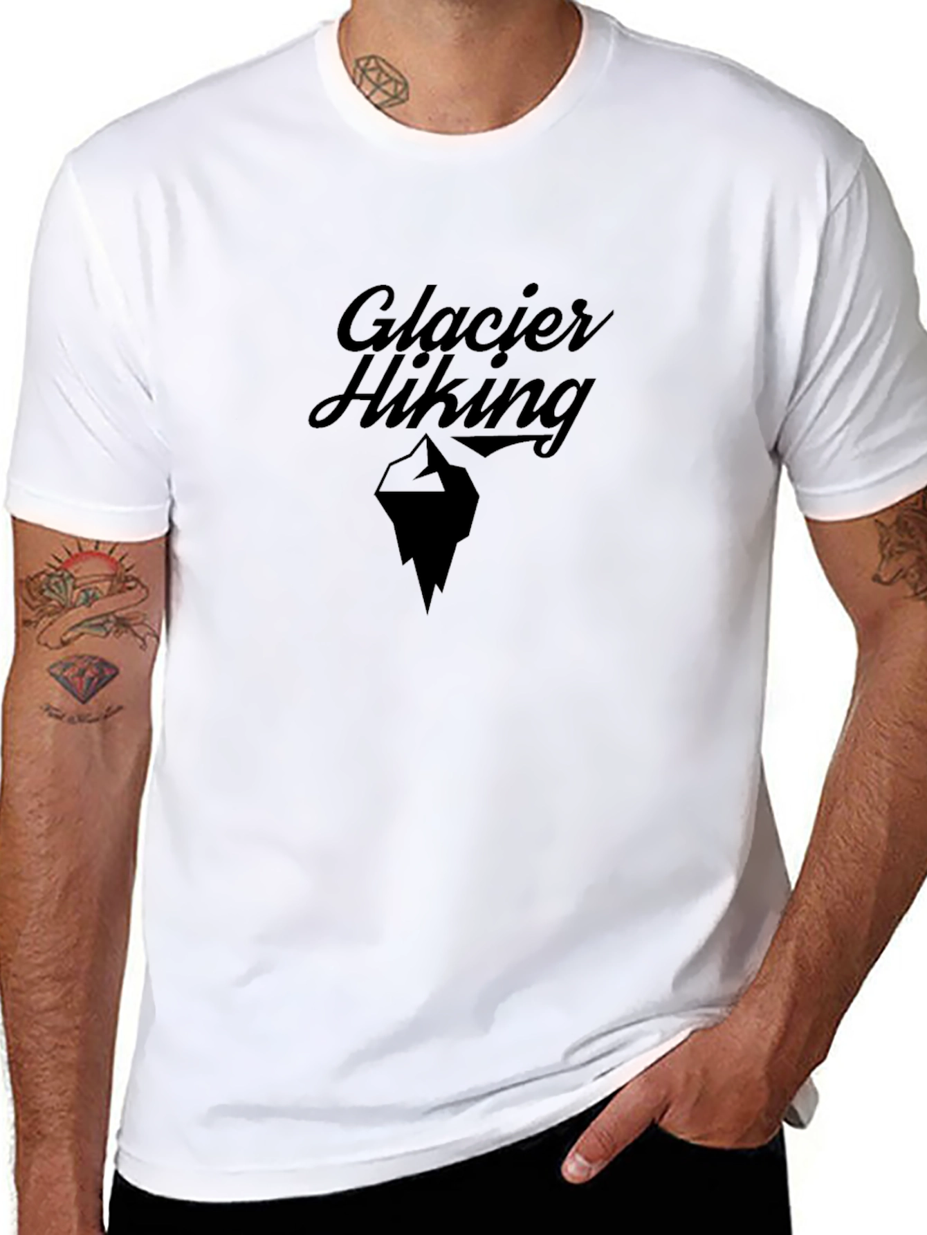 Glacier Hiking Tee - Mountain Graphic T-Shirt