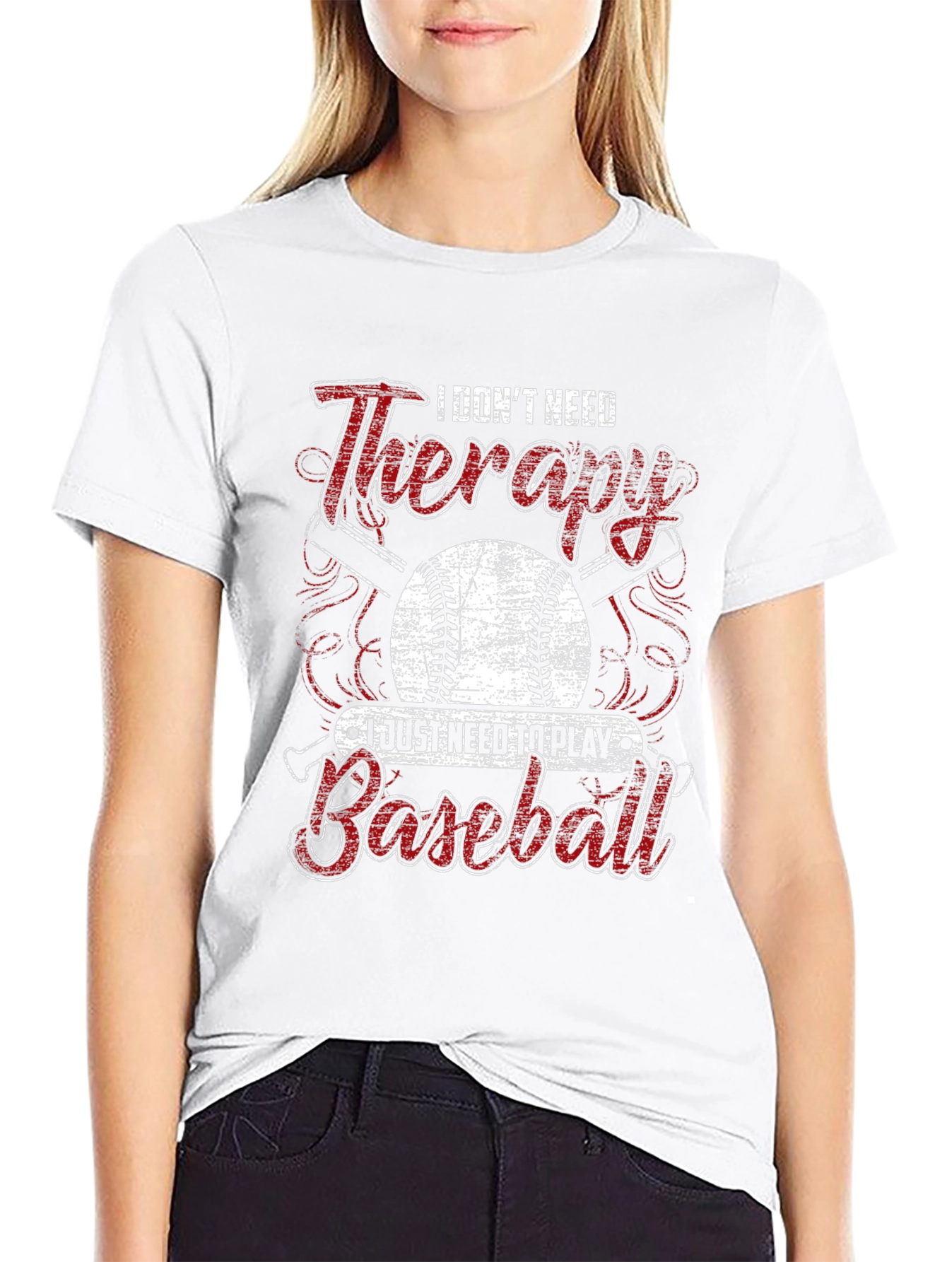 I Dont Need Therapy Baseball T-Shirt