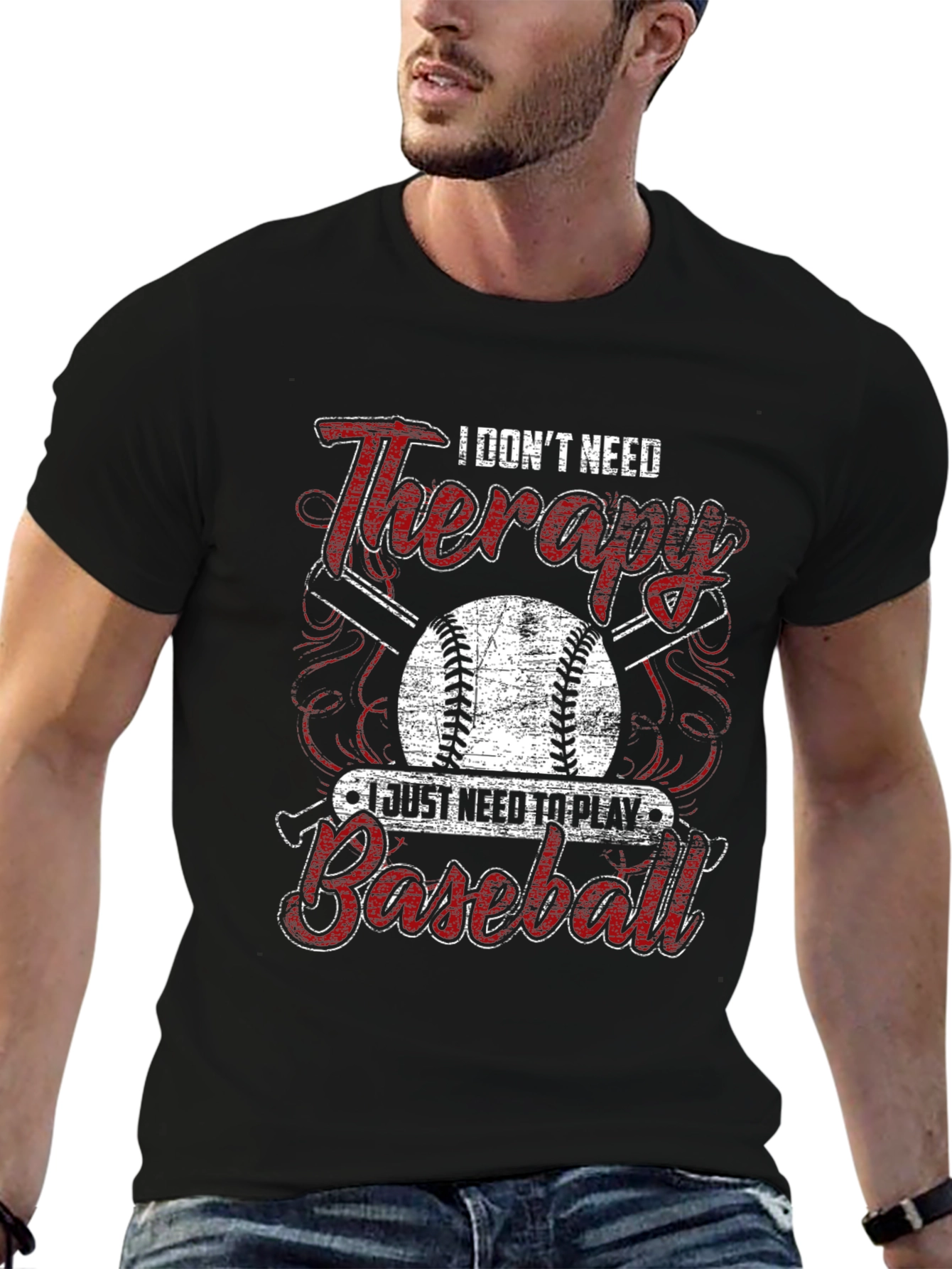 I Dont Need Therapy Baseball T-Shirt