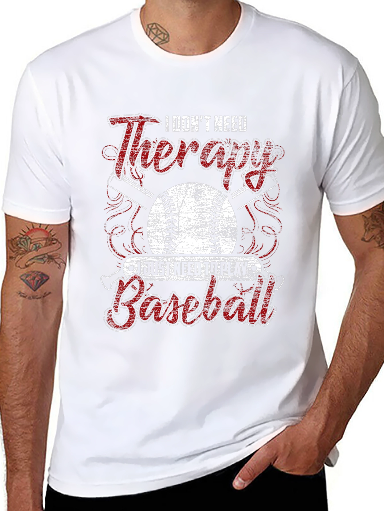 I Dont Need Therapy Baseball T-Shirt