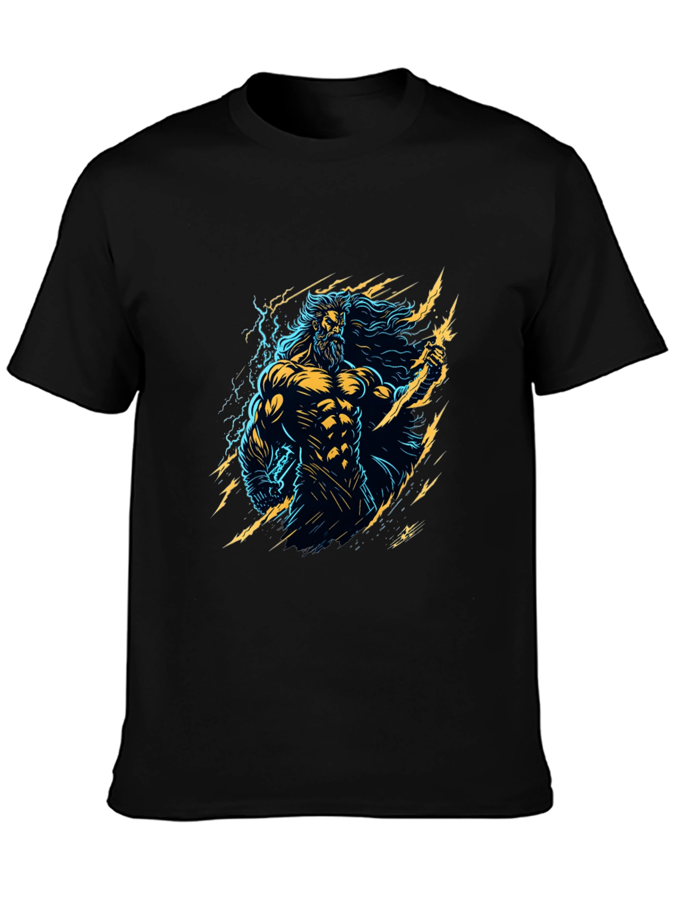 Zeus Graphic Tee - Electrifying Design