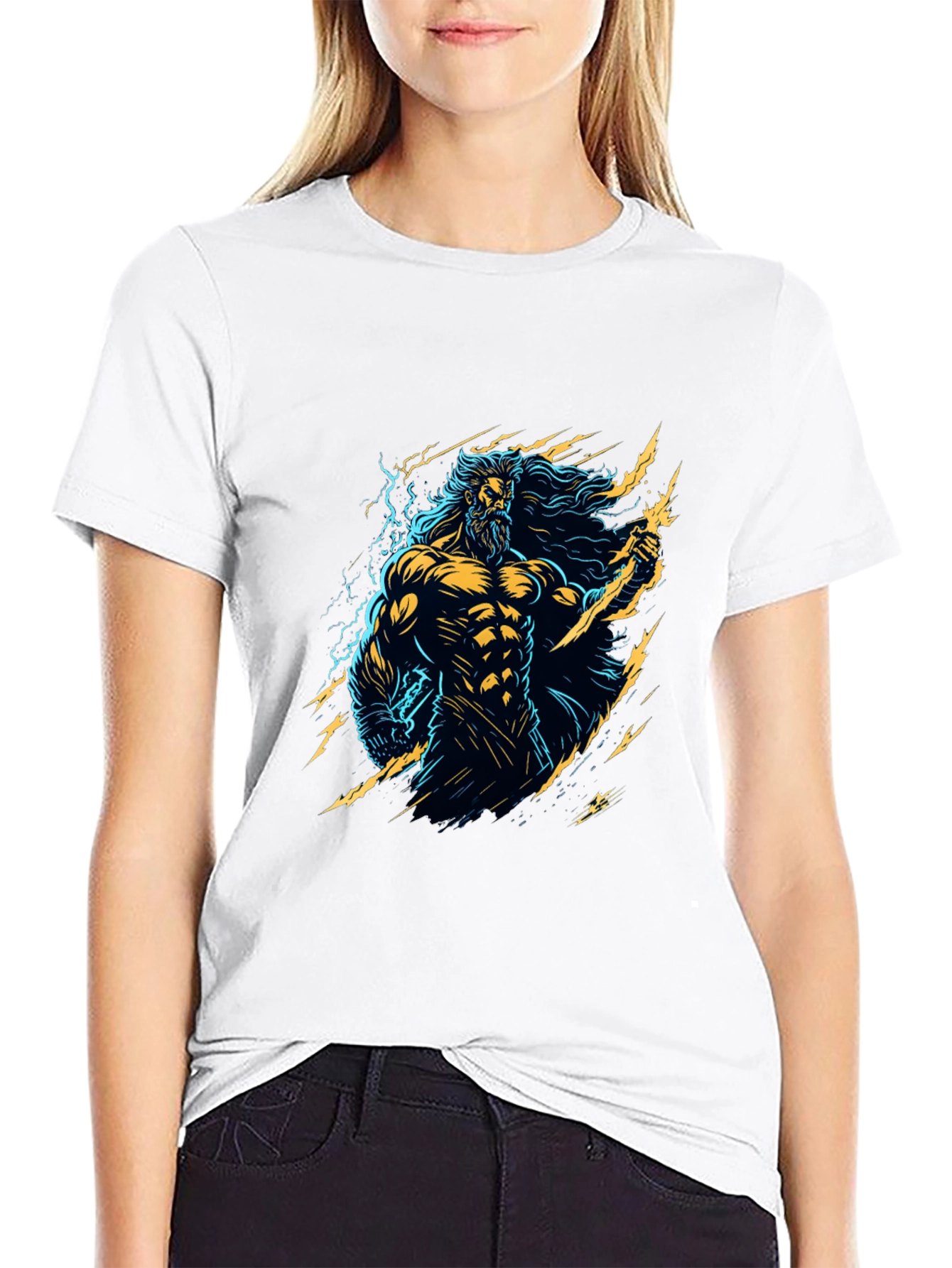 Zeus Graphic Tee - Electrifying Design