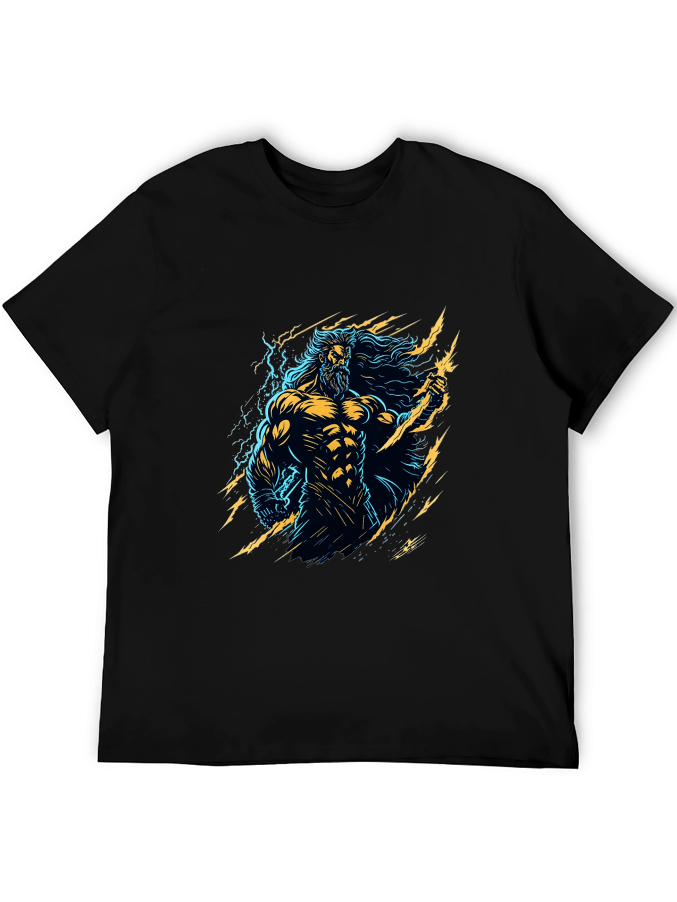 Zeus Graphic Tee - Electrifying Design