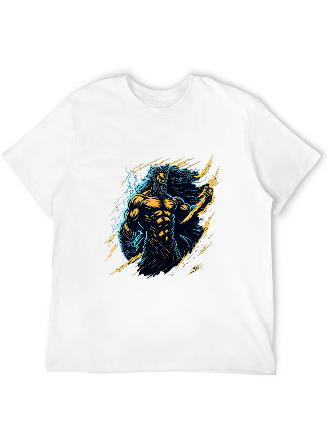 Zeus Graphic Tee - Electrifying Design