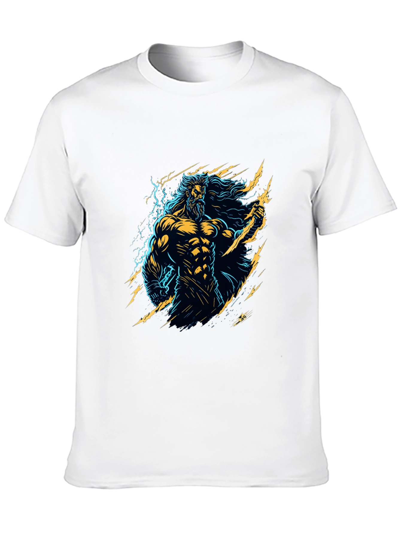 Zeus Graphic Tee - Electrifying Design