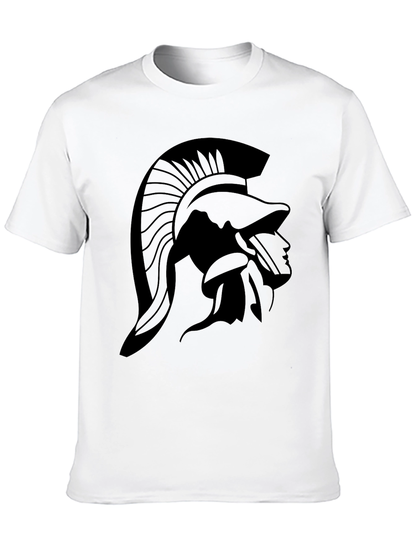 Spartan Helmet Graphic Black T-Shirt