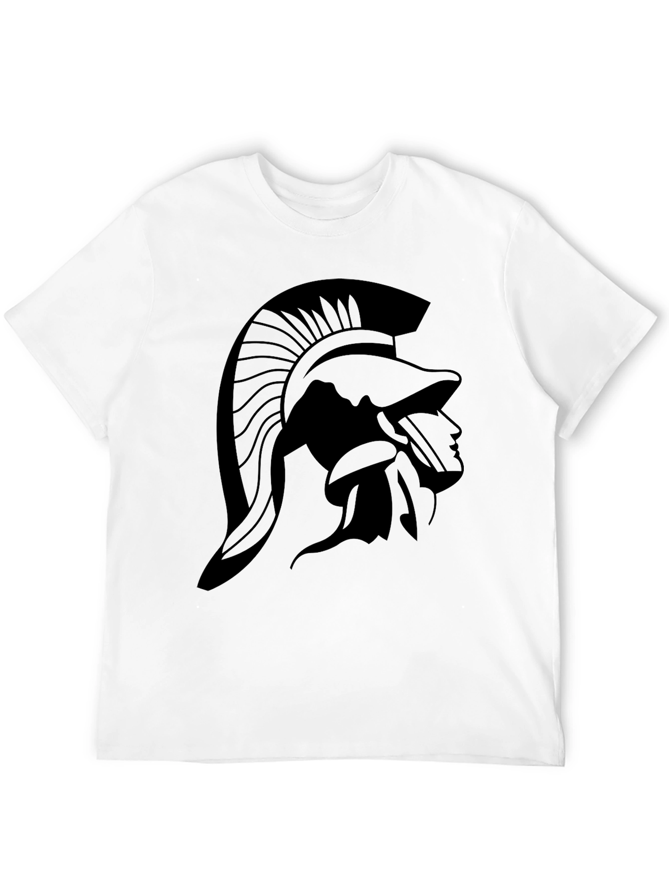 Spartan Helmet Graphic Black T-Shirt