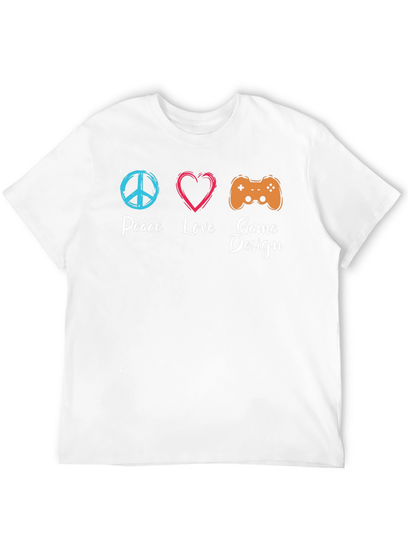 Peace Love Game Design T-Shirt
