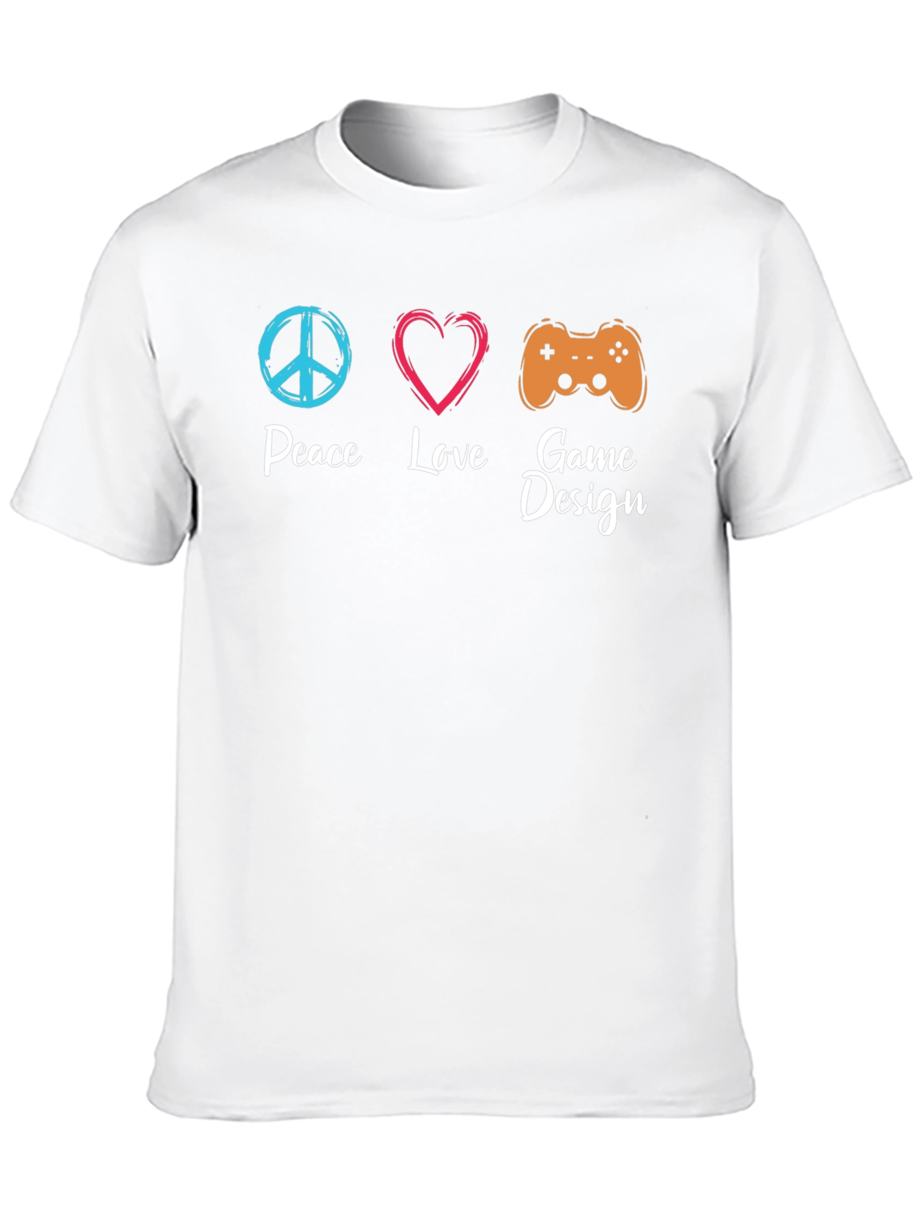 Peace Love Game Design T-Shirt