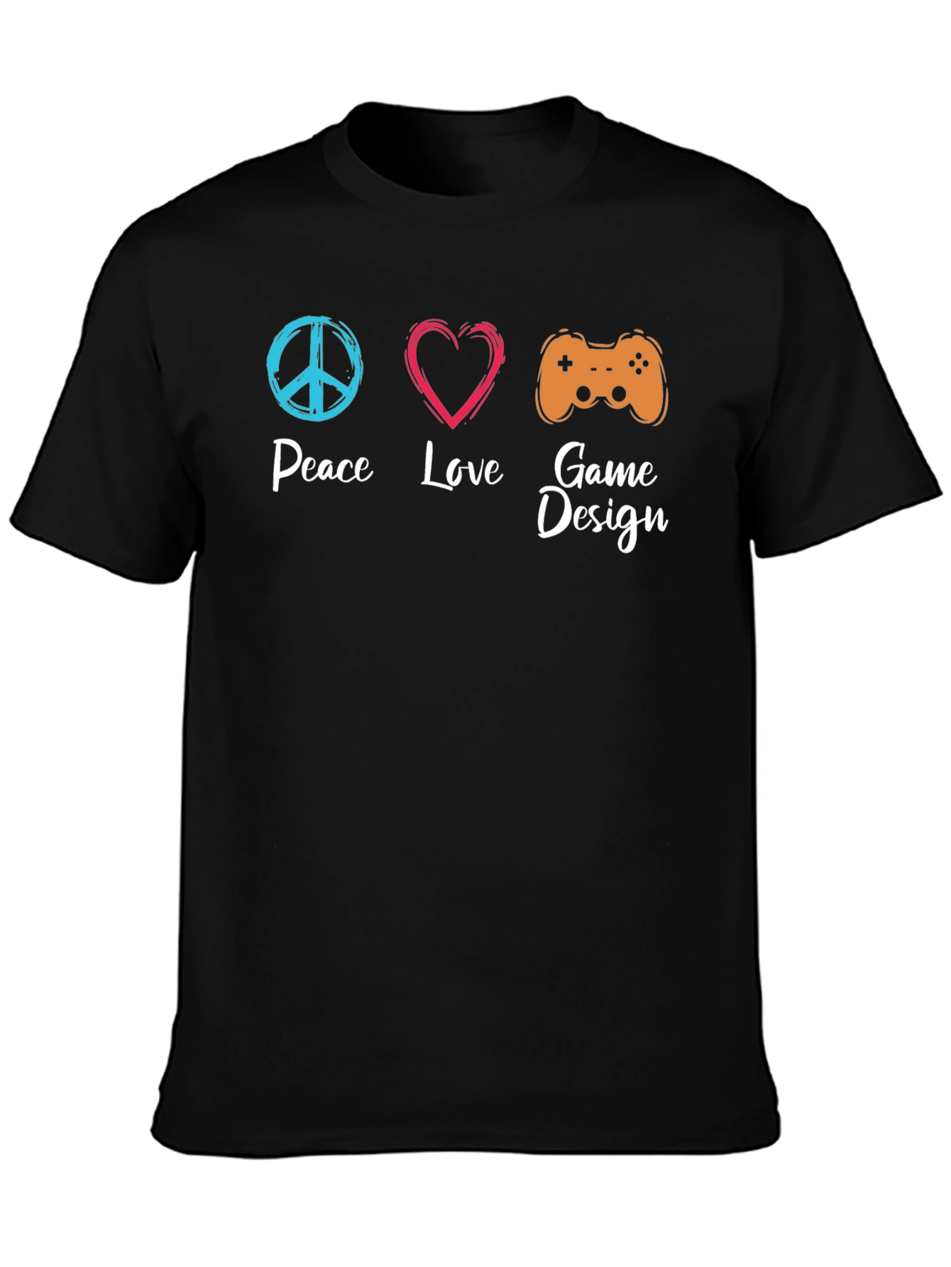 Peace Love Game Design T-Shirt