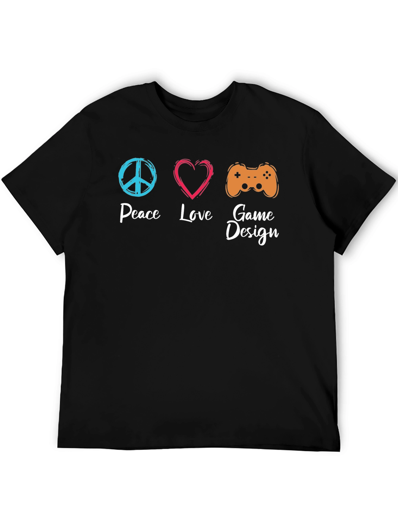 Peace Love Game Design T-Shirt