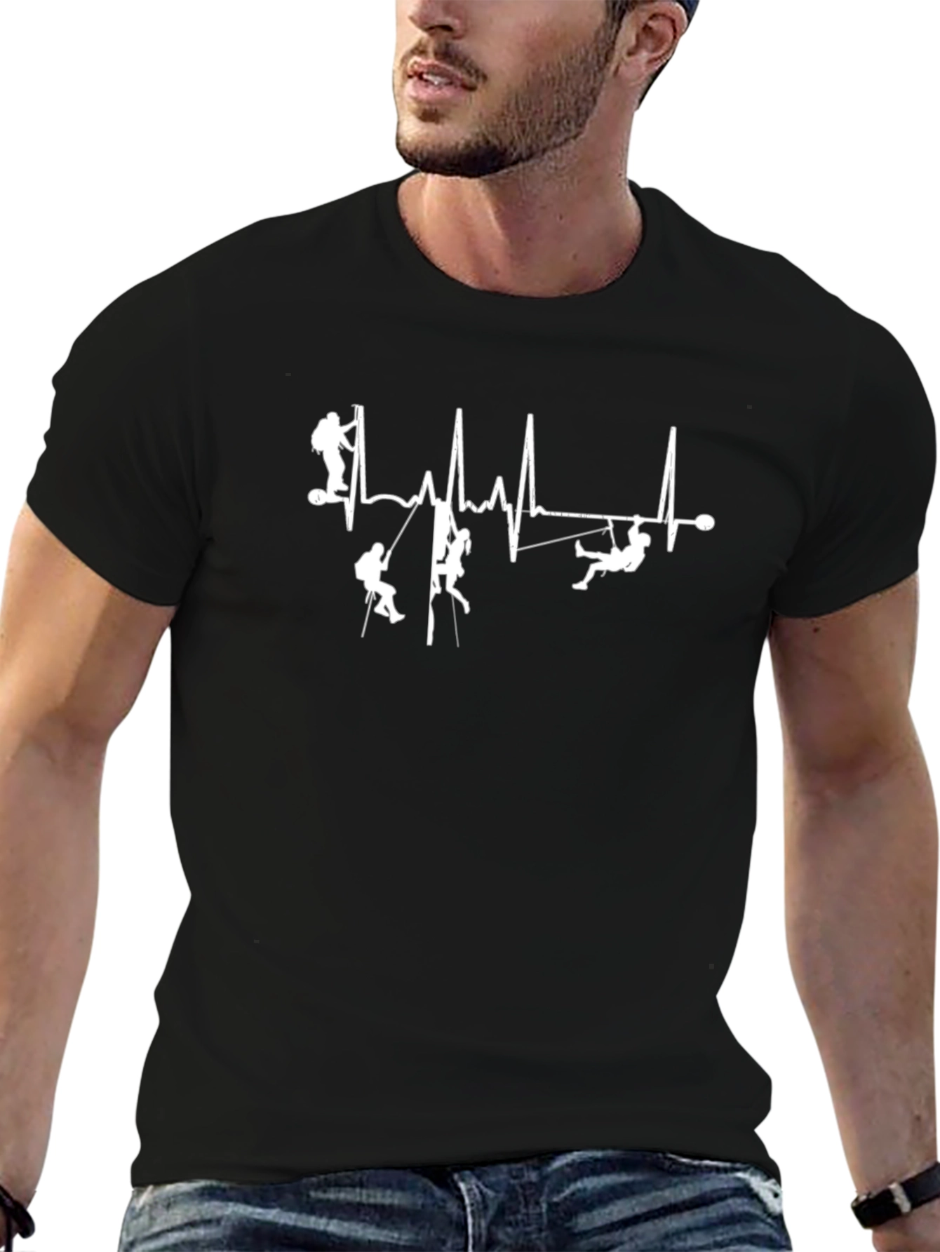 Climbing Heartbeat Graphic Tee