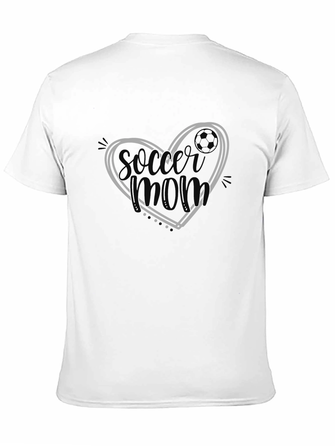 Soccer Mom Heart Graphic T-Shirt