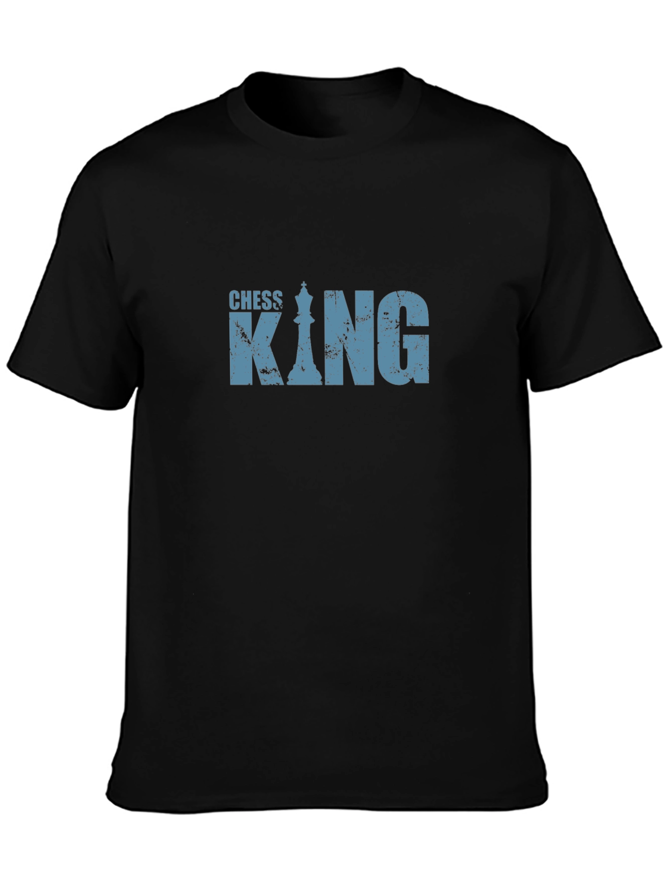 Chess King Graphic T-Shirt - Black Cotton Tee