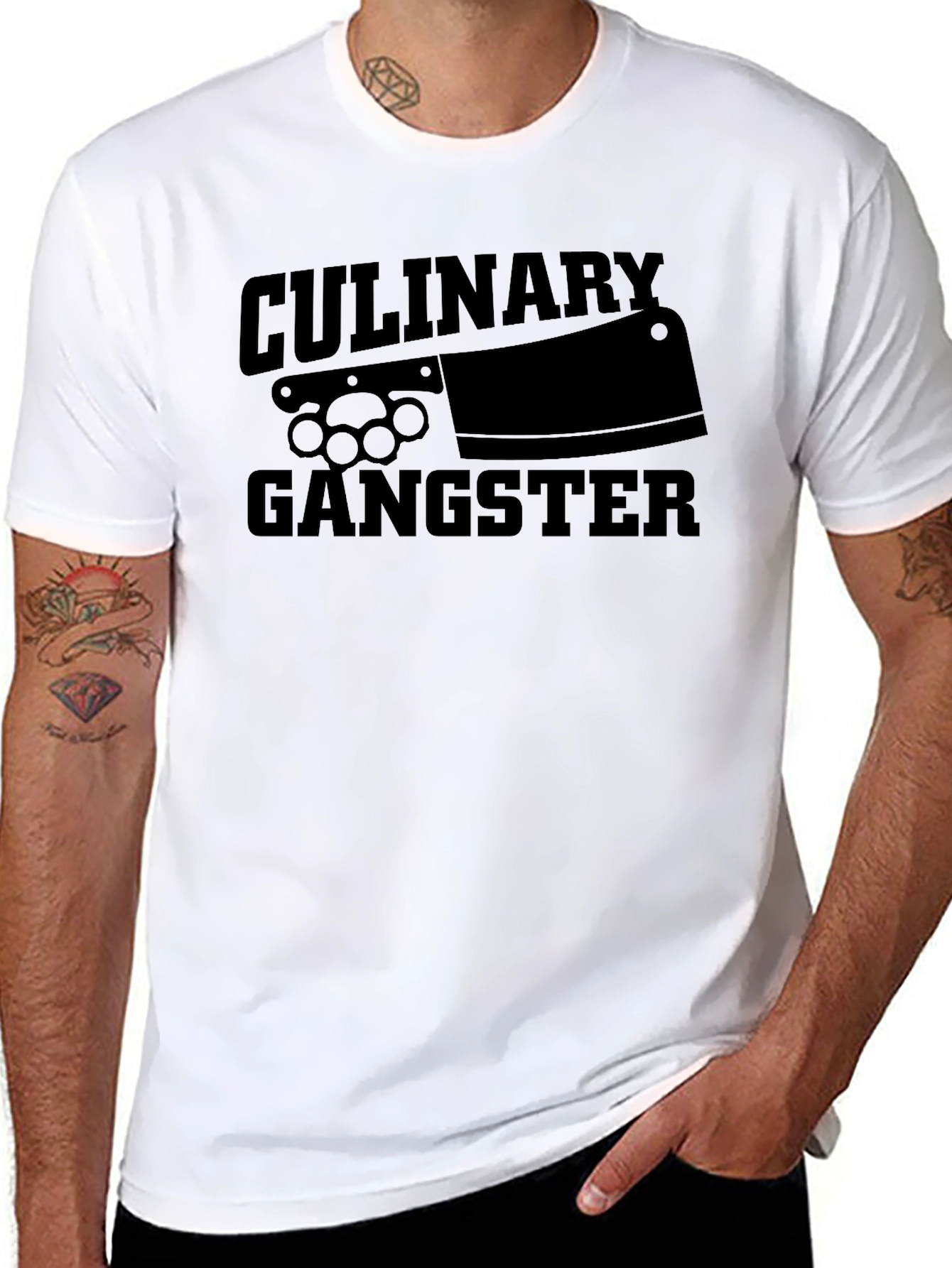 Culinary Gangster Graphic T-Shirt - Black