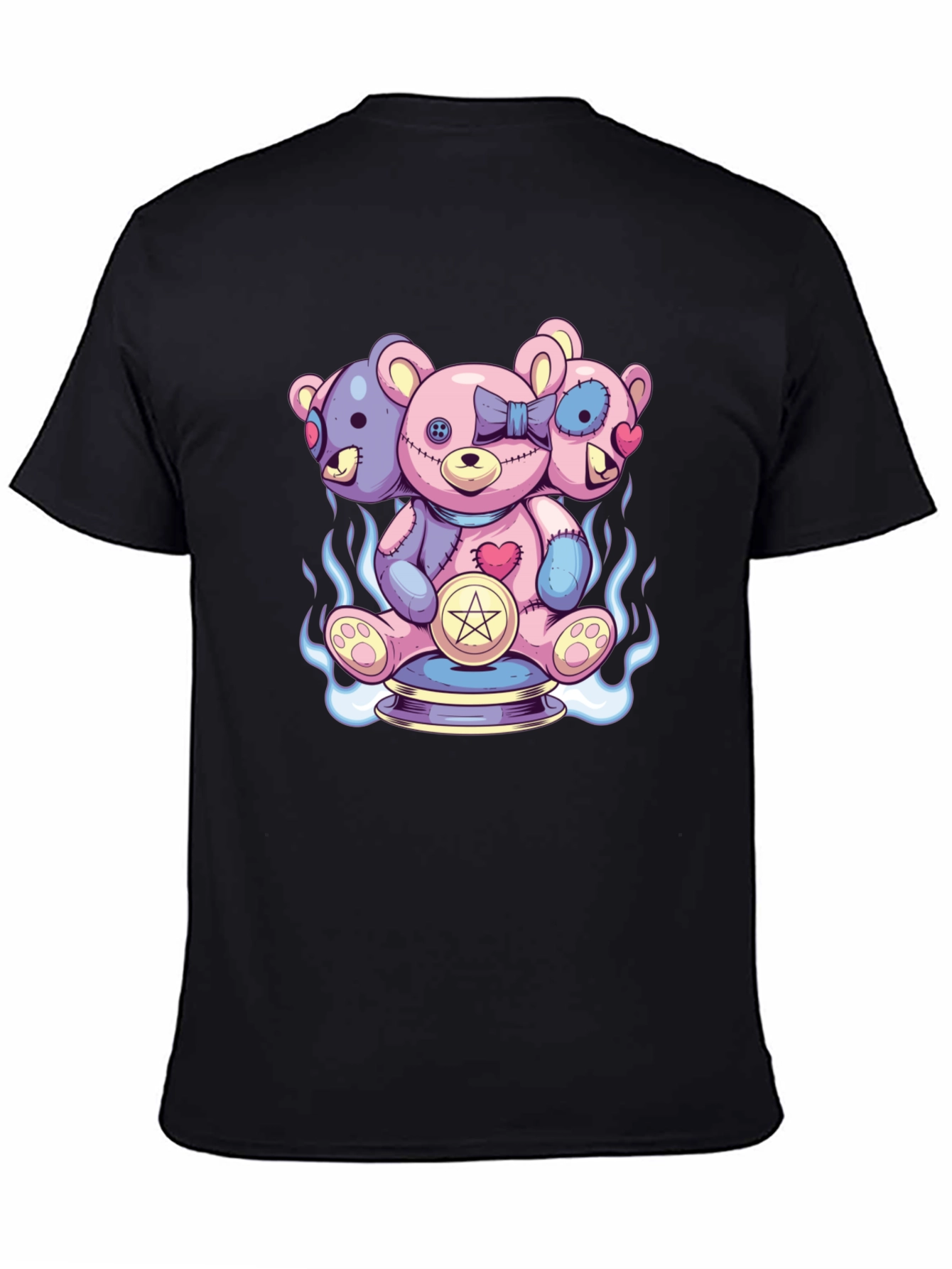 Three-Headed Teddy Bear Graphic Tee