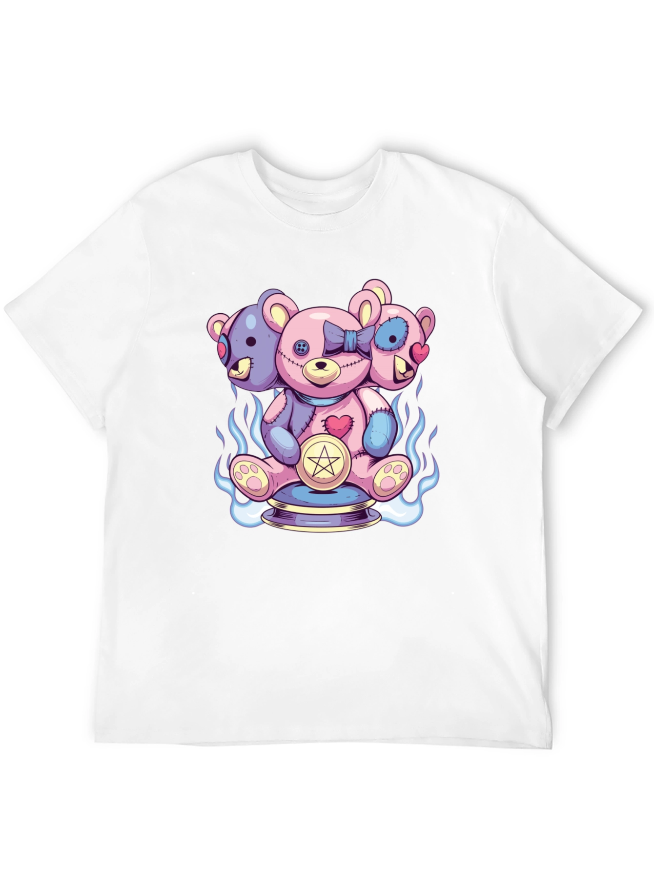 Three-Headed Teddy Bear Graphic Tee