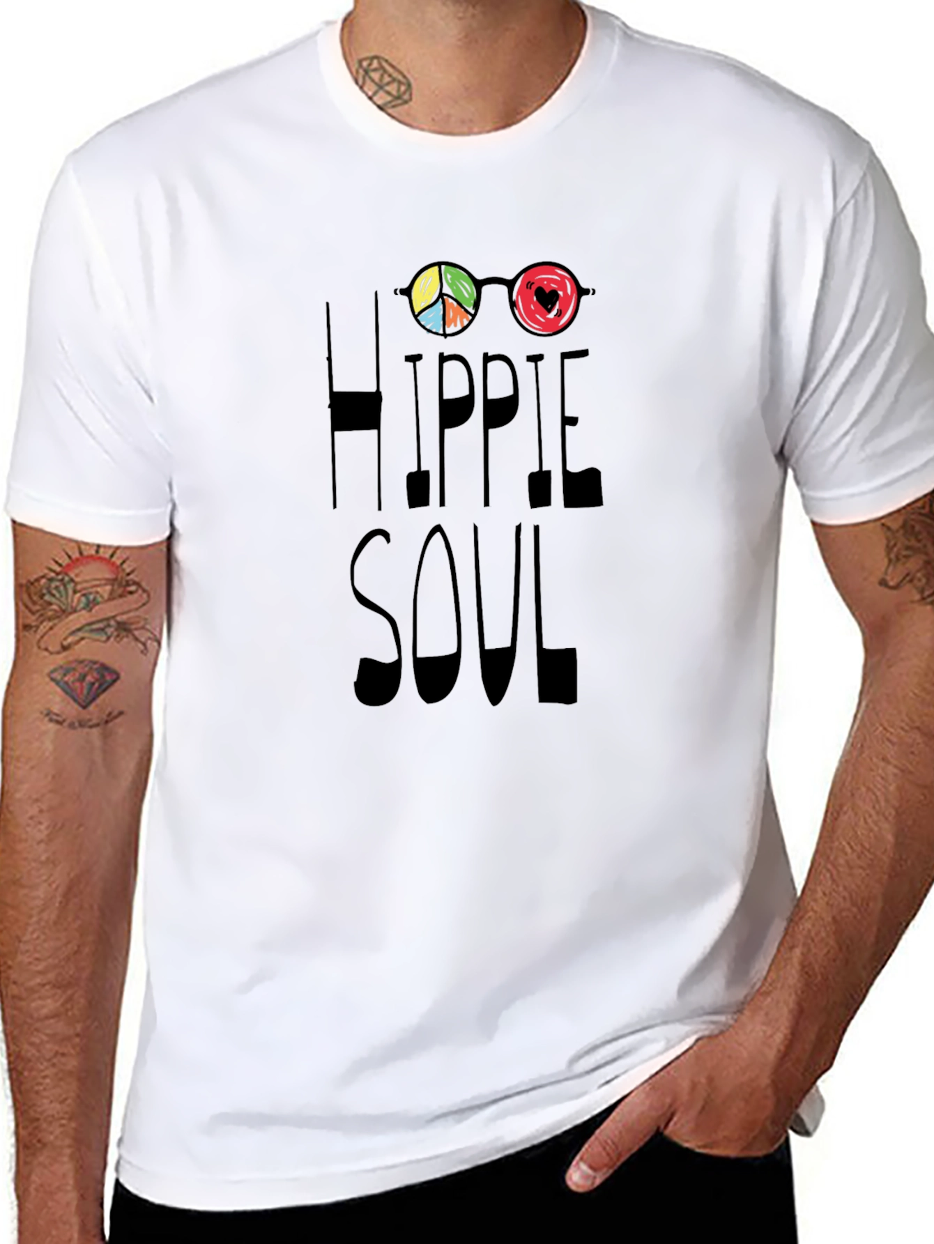Hippie Soul Graphic Tee - Peace and Love Style