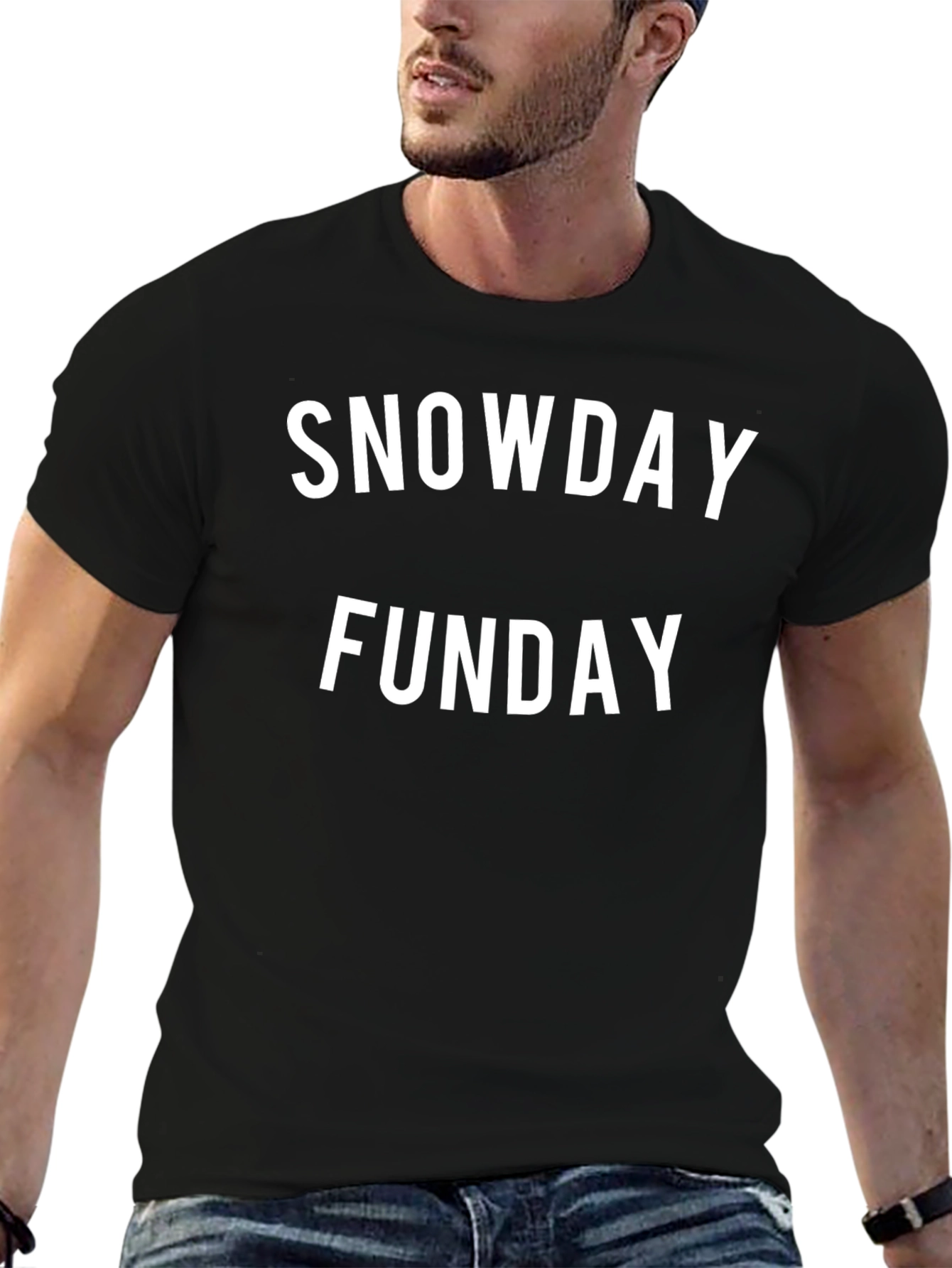 Snowday Funday Black T-Shirt