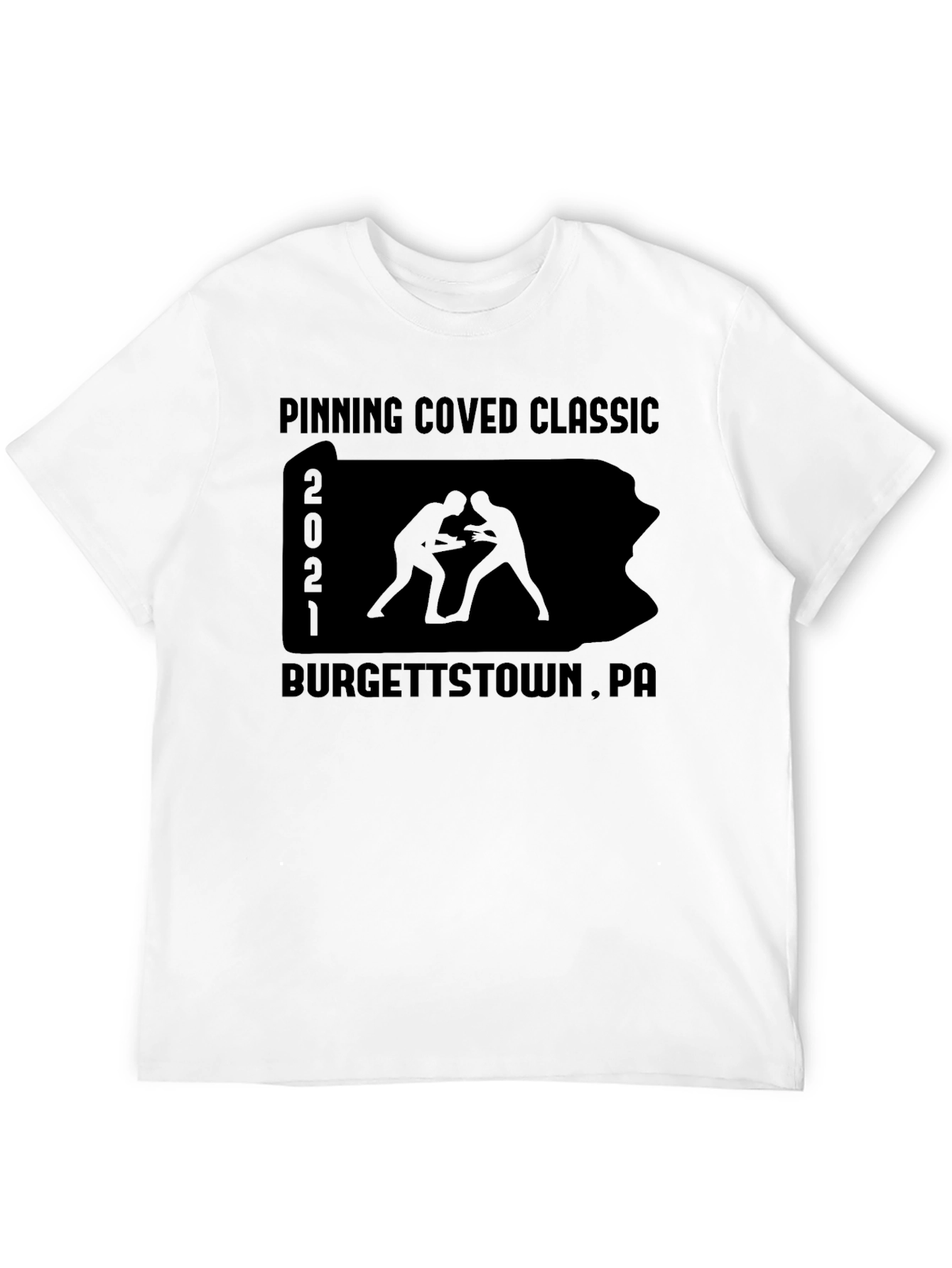 Pinning Coved Classic Wrestling T-Shirt