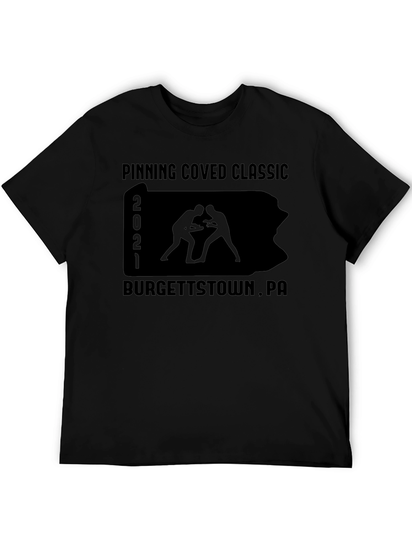 Pinning Coved Classic Wrestling T-Shirt