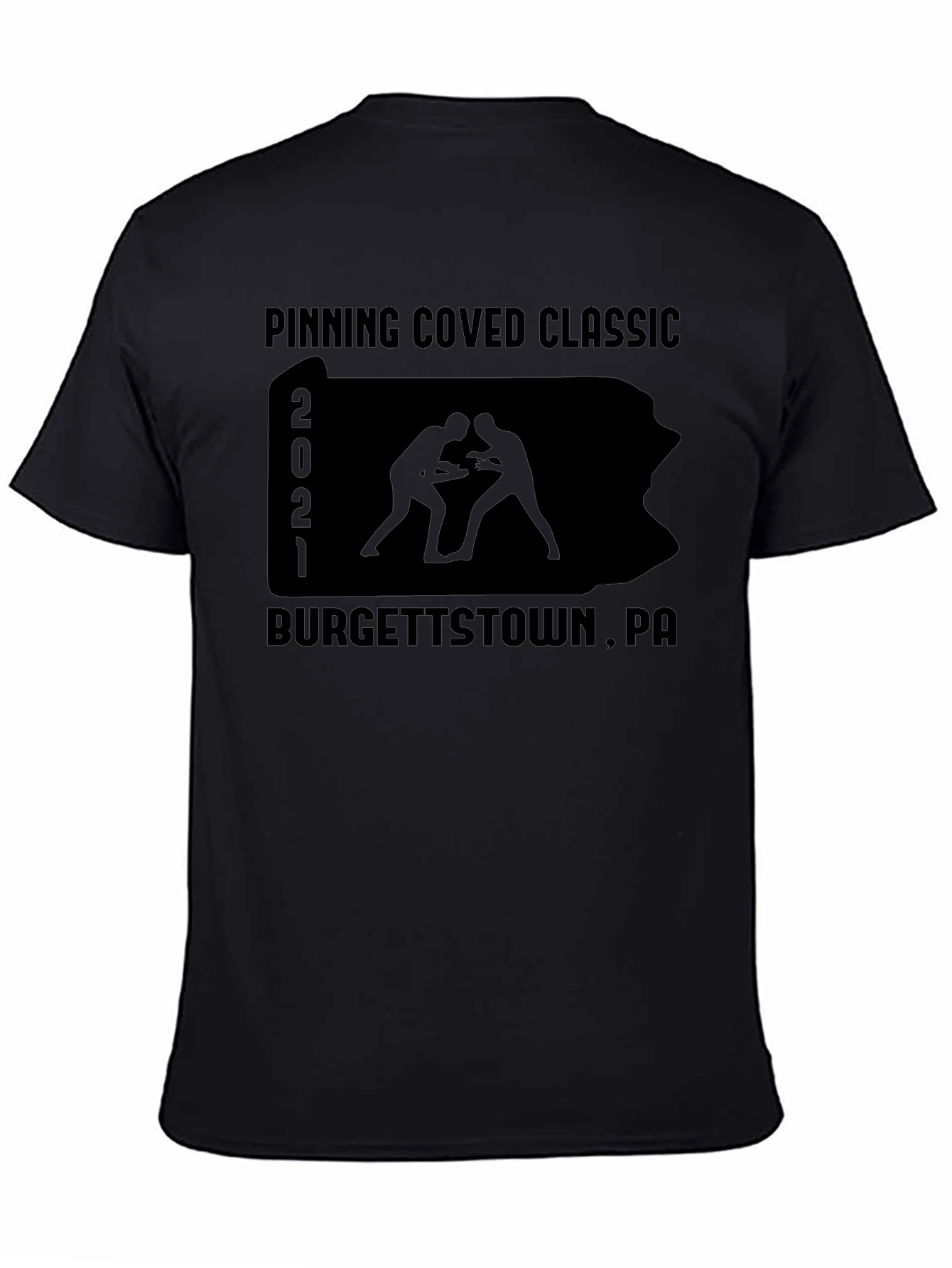 Pinning Coved Classic Wrestling T-Shirt