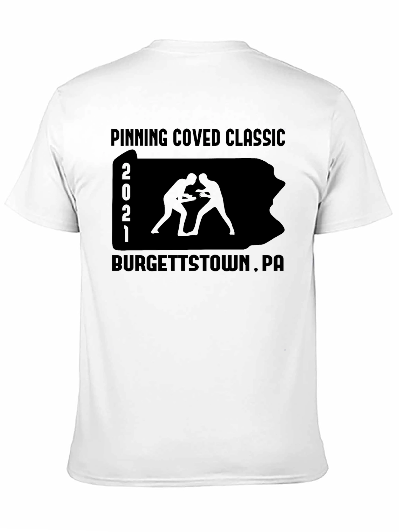 Pinning Coved Classic Wrestling T-Shirt