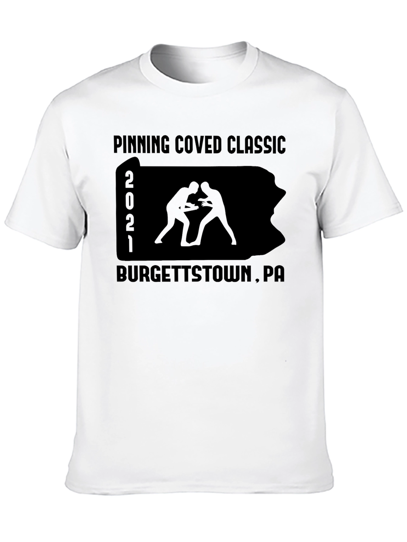 Pinning Coved Classic Wrestling T-Shirt