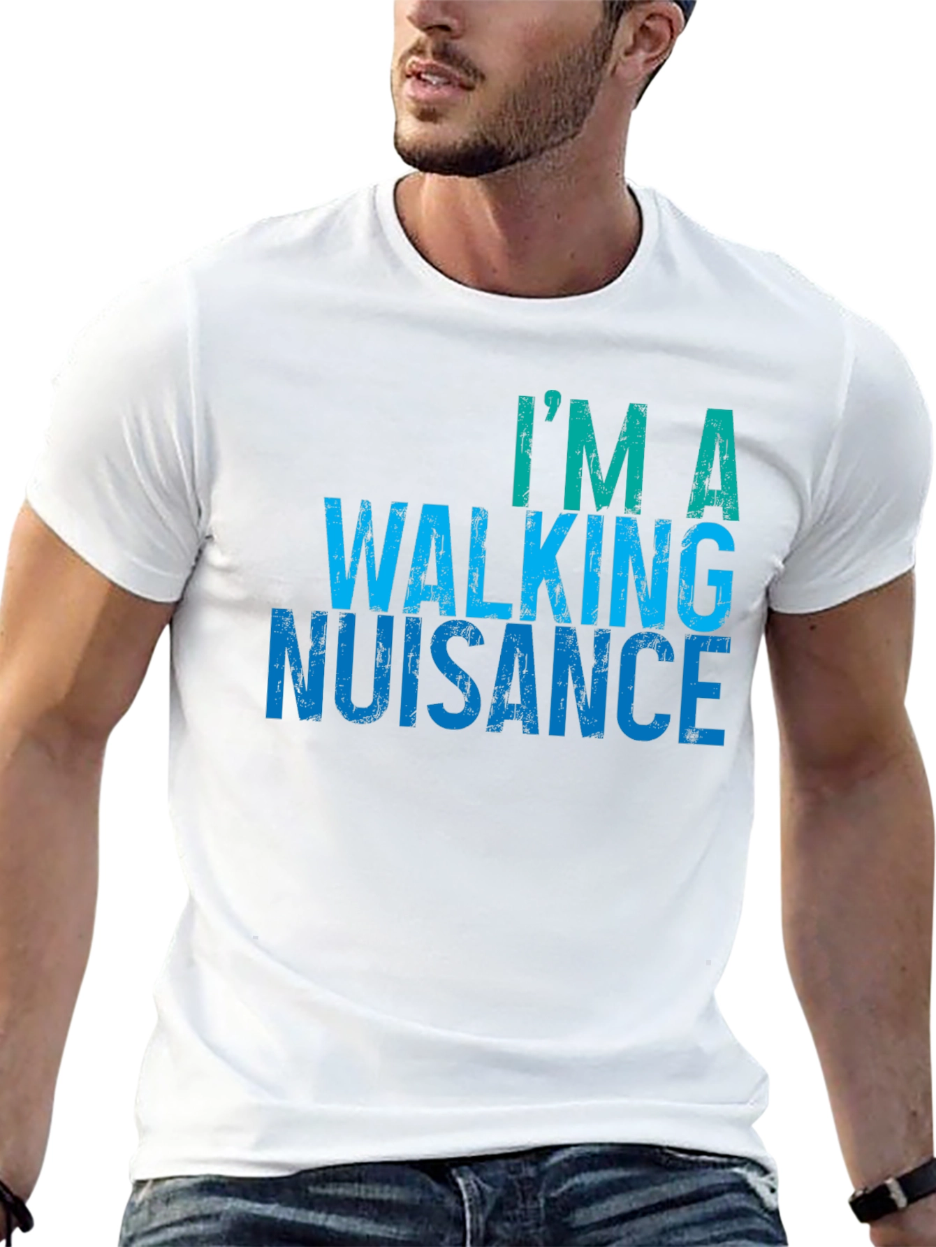 Walking Nuisance Graphic Tee - Mens Black T-Shirt